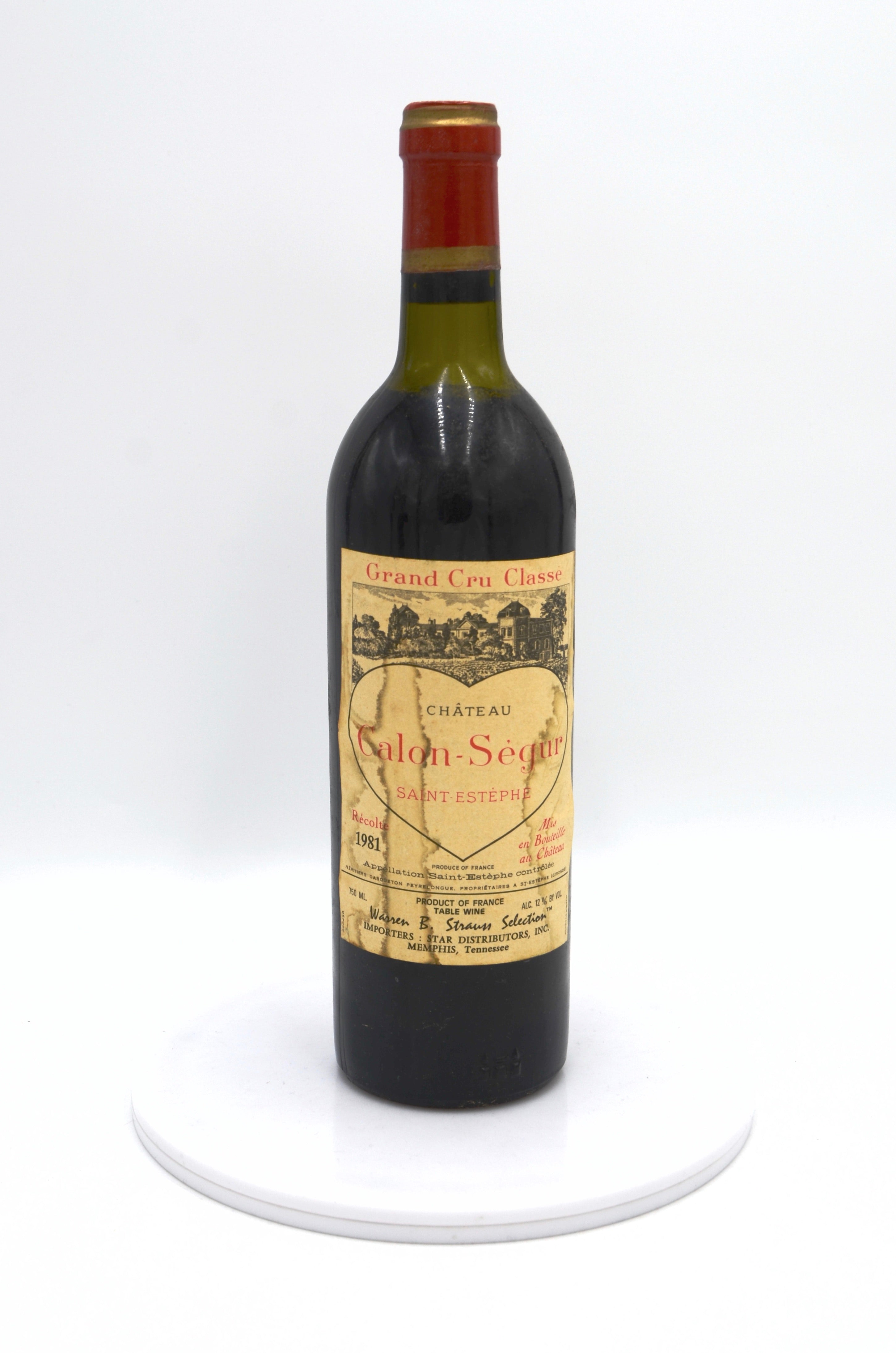 1981 Château Calon-Ségur, St. Estèphe