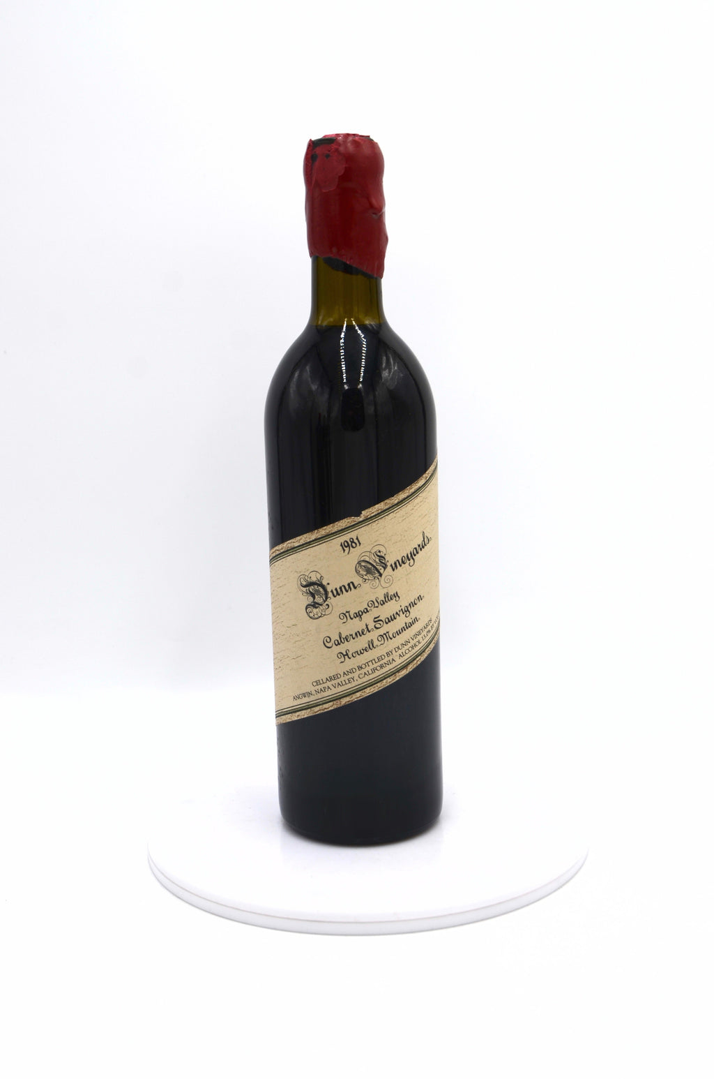 1981 Dunn Vineyards Cabernet Sauvignon, Howell Mountain