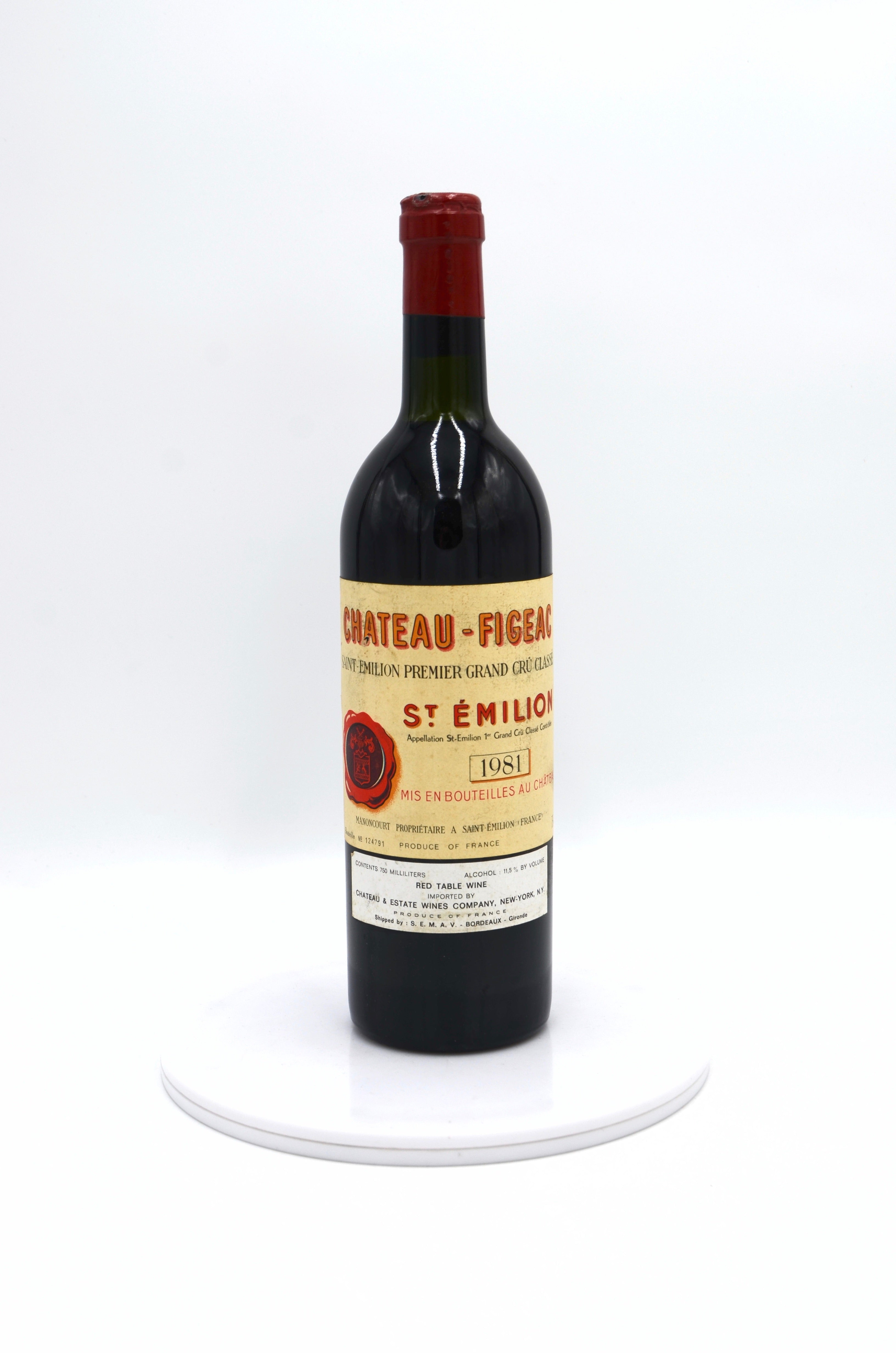 1981 Château Figeac, St. Emilion