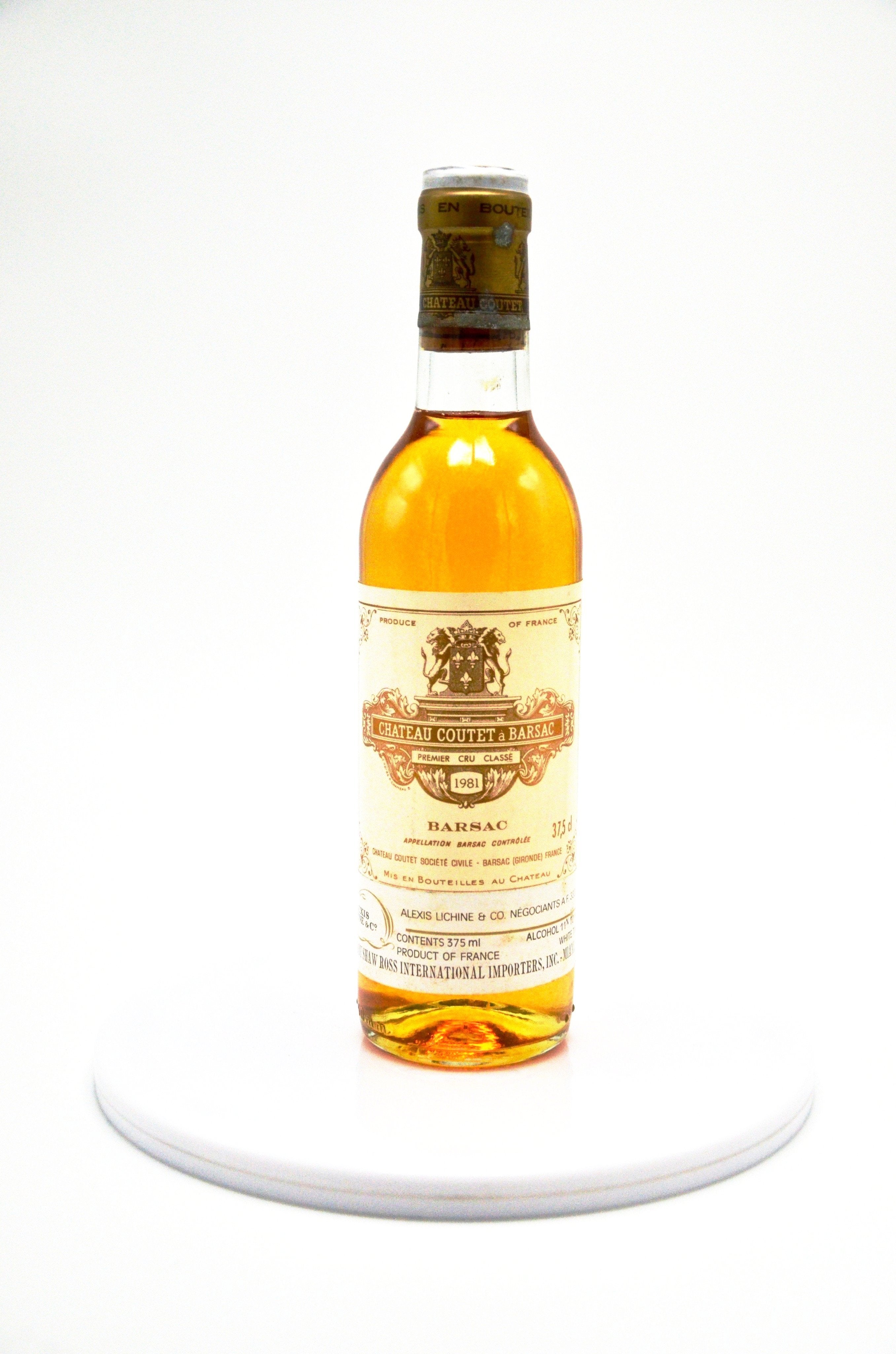 1981 Château Coutet, Barsac (half-bottle)