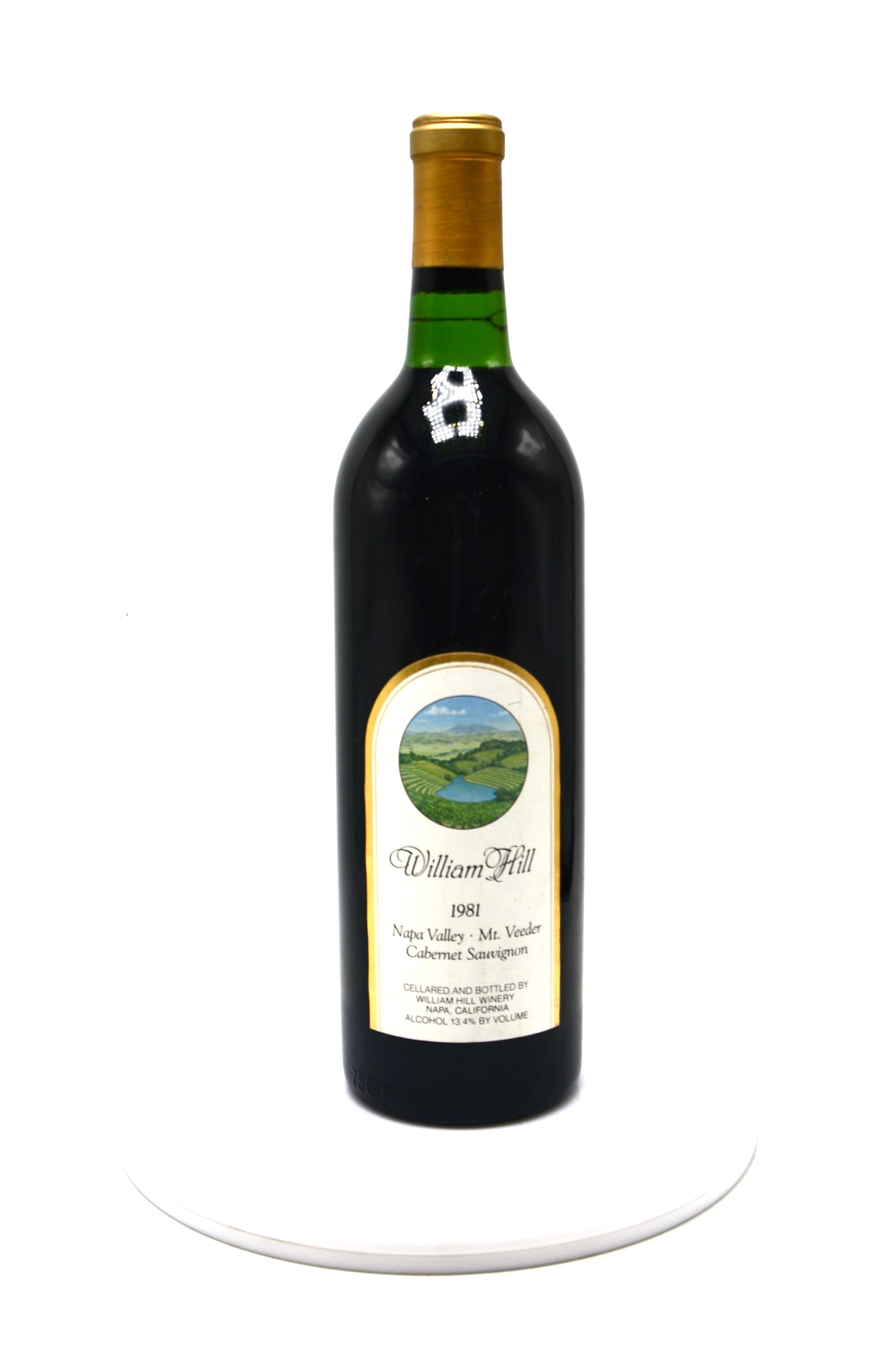 1981 William Hill Cabernet Sauvignon, Mt. Veeder, Napa Valley