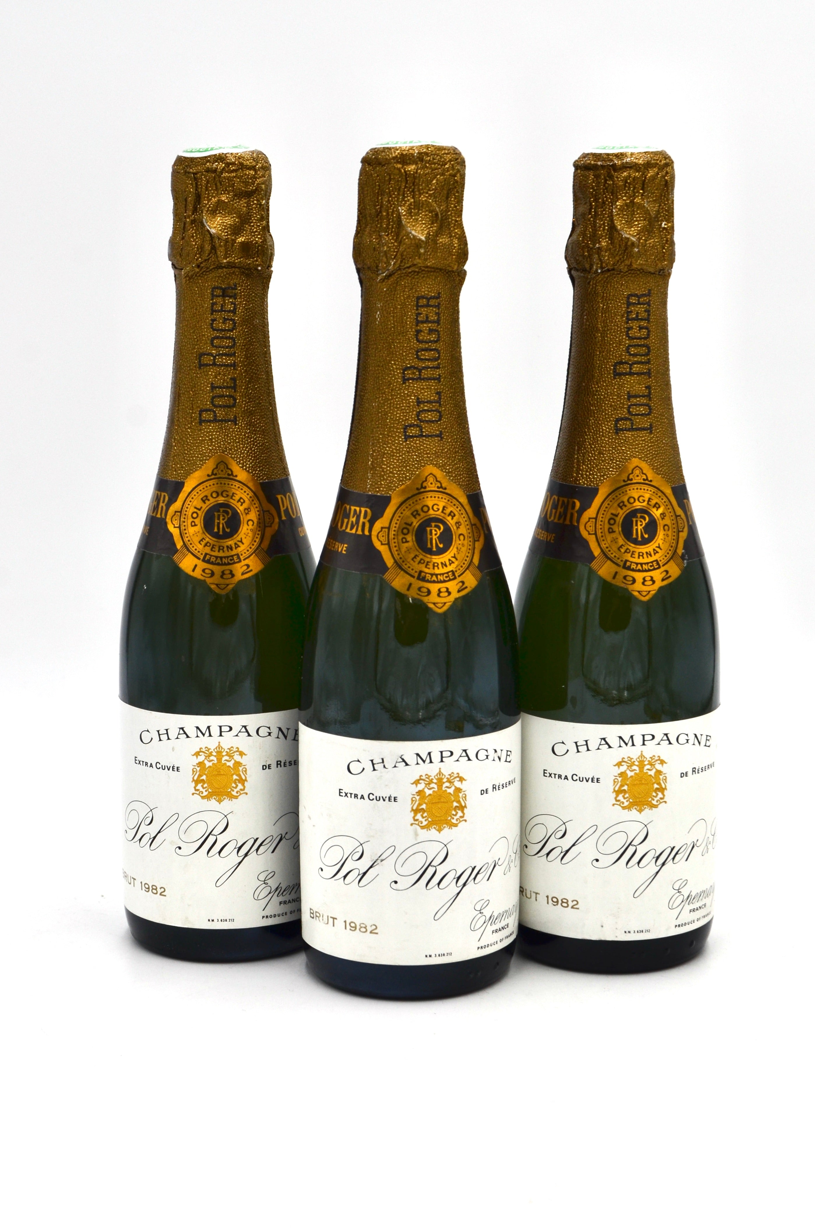 1982 Pol Roger Extra Cuvee de Reserve Vintage Brut Champagne (half-bottle)