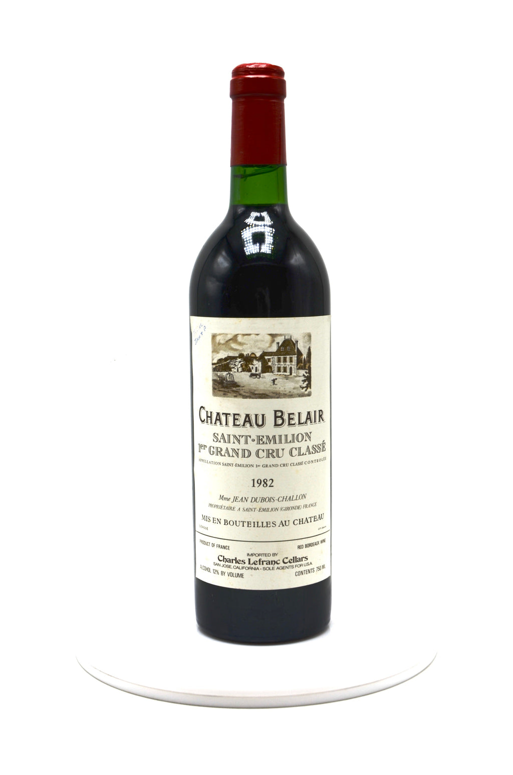 1982 Château Belair, St. Emilion