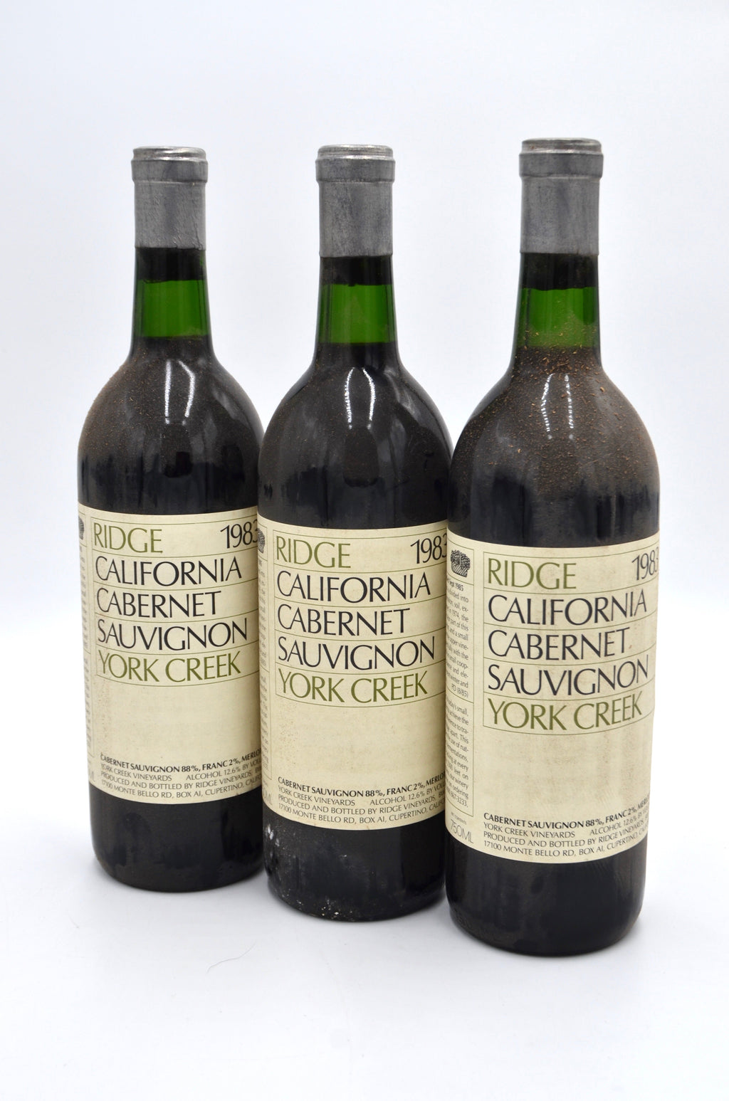 1983 Ridge Vineyards Cabernet Sauvignon, York Creek, Spring Mountain, Napa County