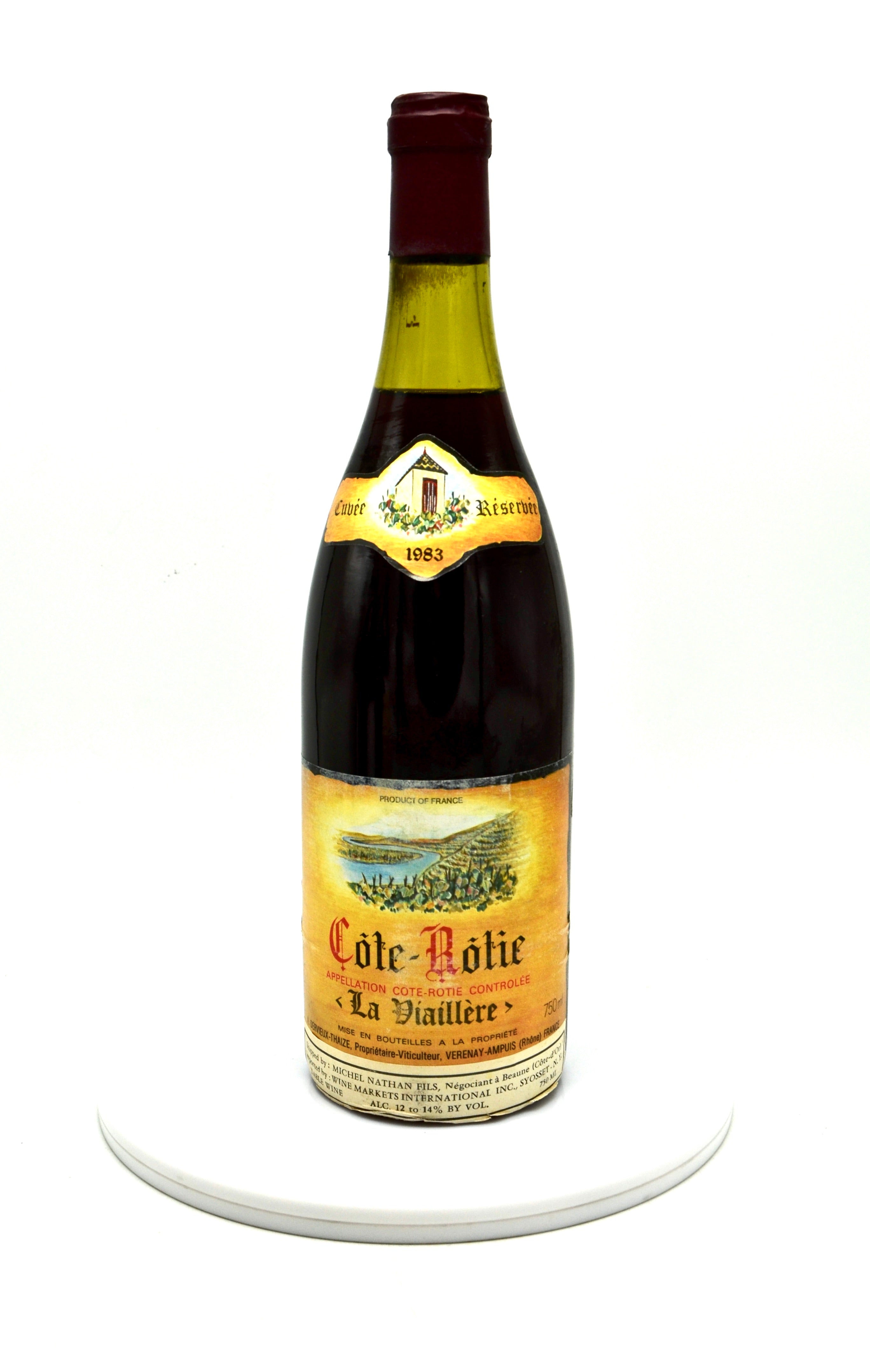 1983 Albert Dervieux-Thaize Cote Rotie, La Viaillere Cuvée Reservée
