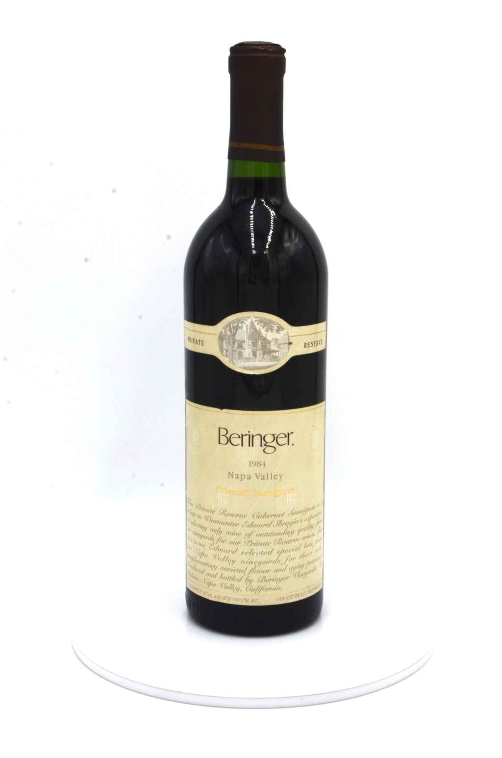 1984 Beringer Vineyards Private Reserve Cabernet Sauvignon, Napa Valley