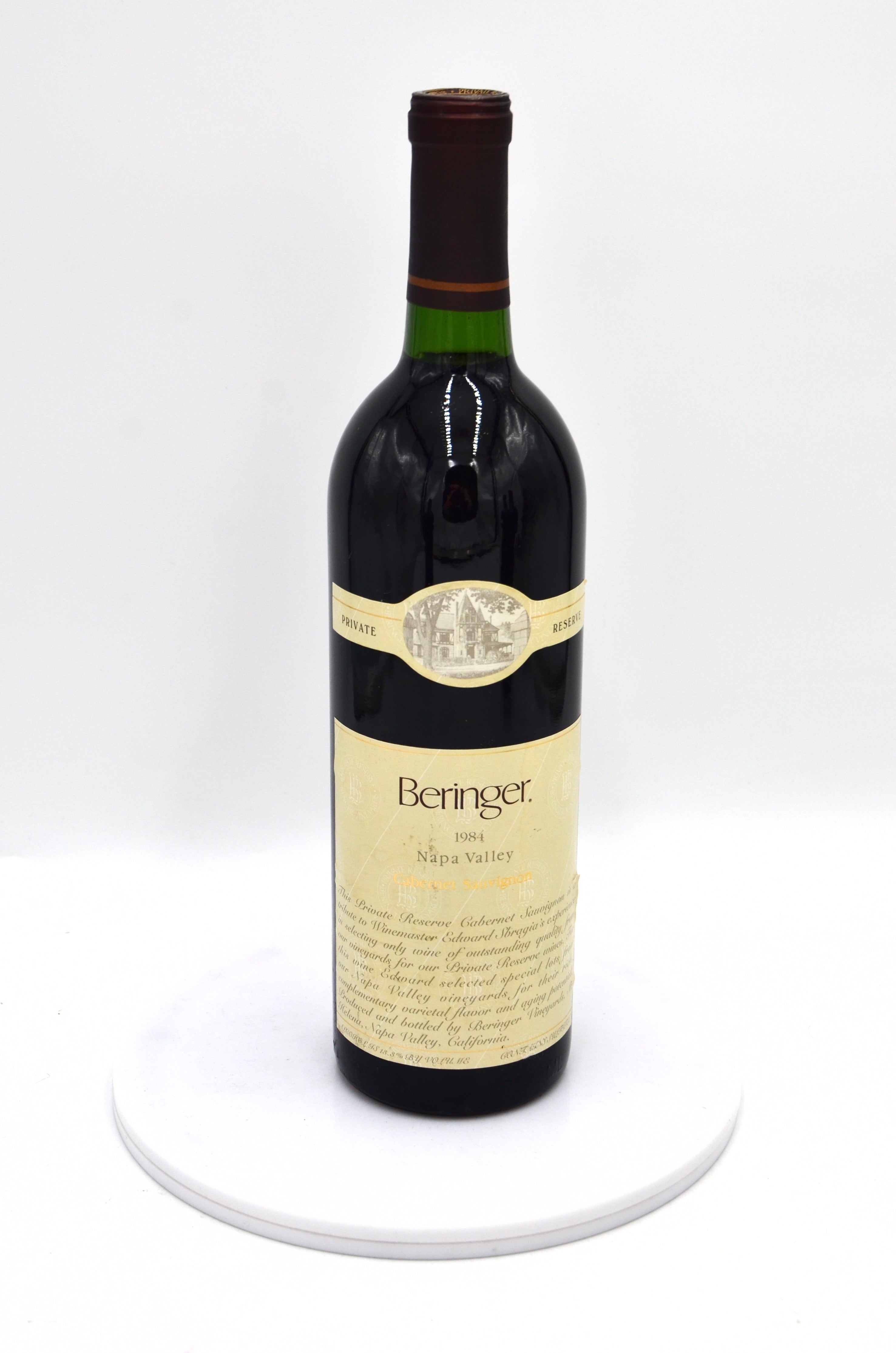 1984 Beringer Vineyards Private Reserve Cabernet Sauvignon, Napa Valley