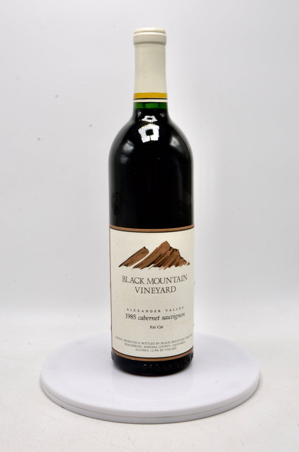 1985 Black Mountain Cabernet Sauvignon, Fat Cat, Alexander Valley, Sonoma County