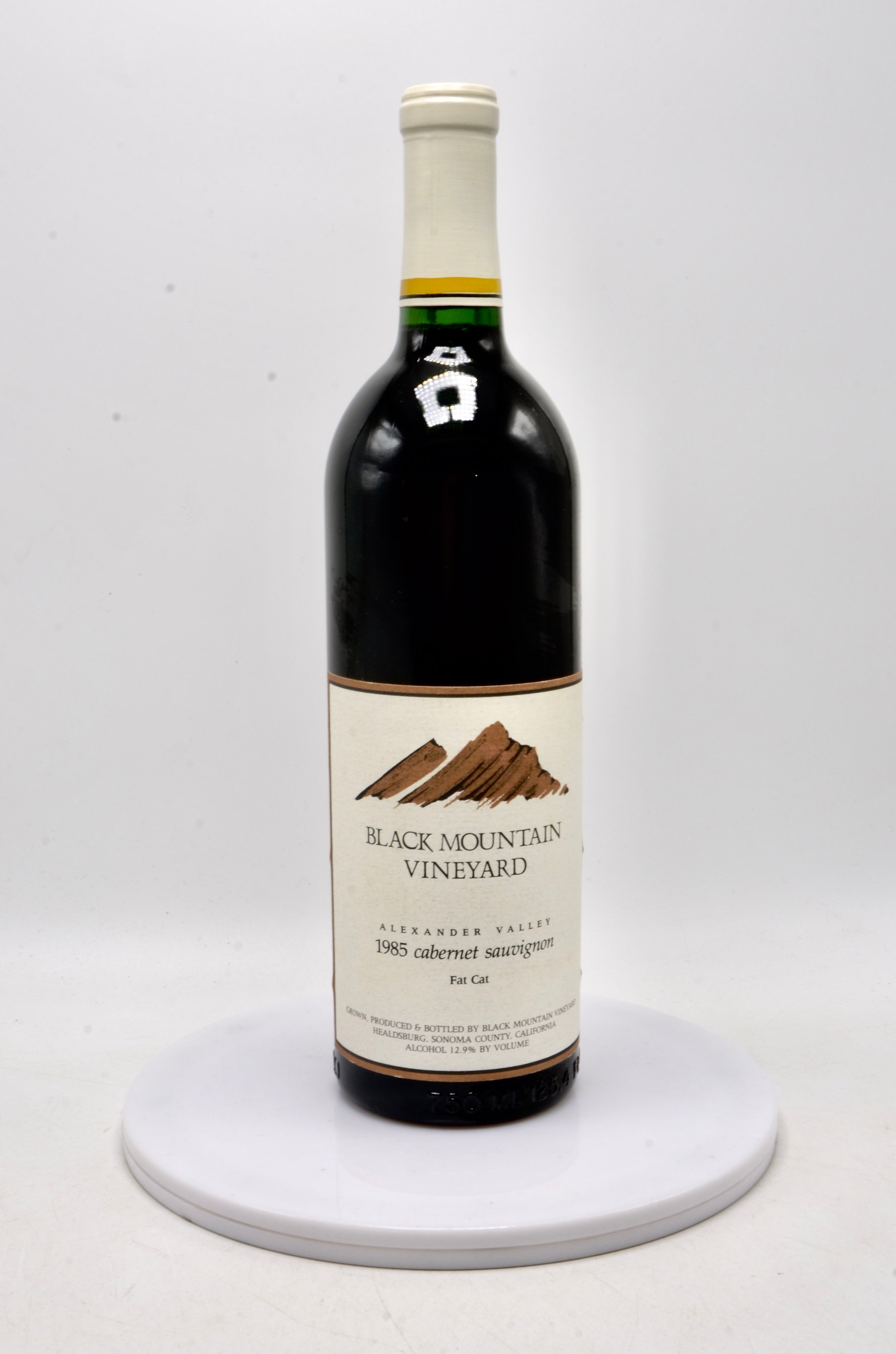1985 Black Mountain Cabernet Sauvignon, Fat Cat, Alexander Valley, Sonoma County