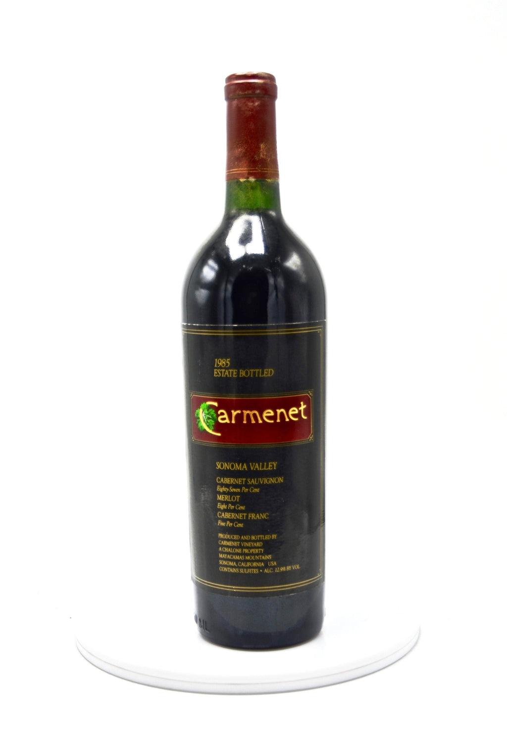 1985 Carmenet Cabernet Sauvignon, Sonoma Valley