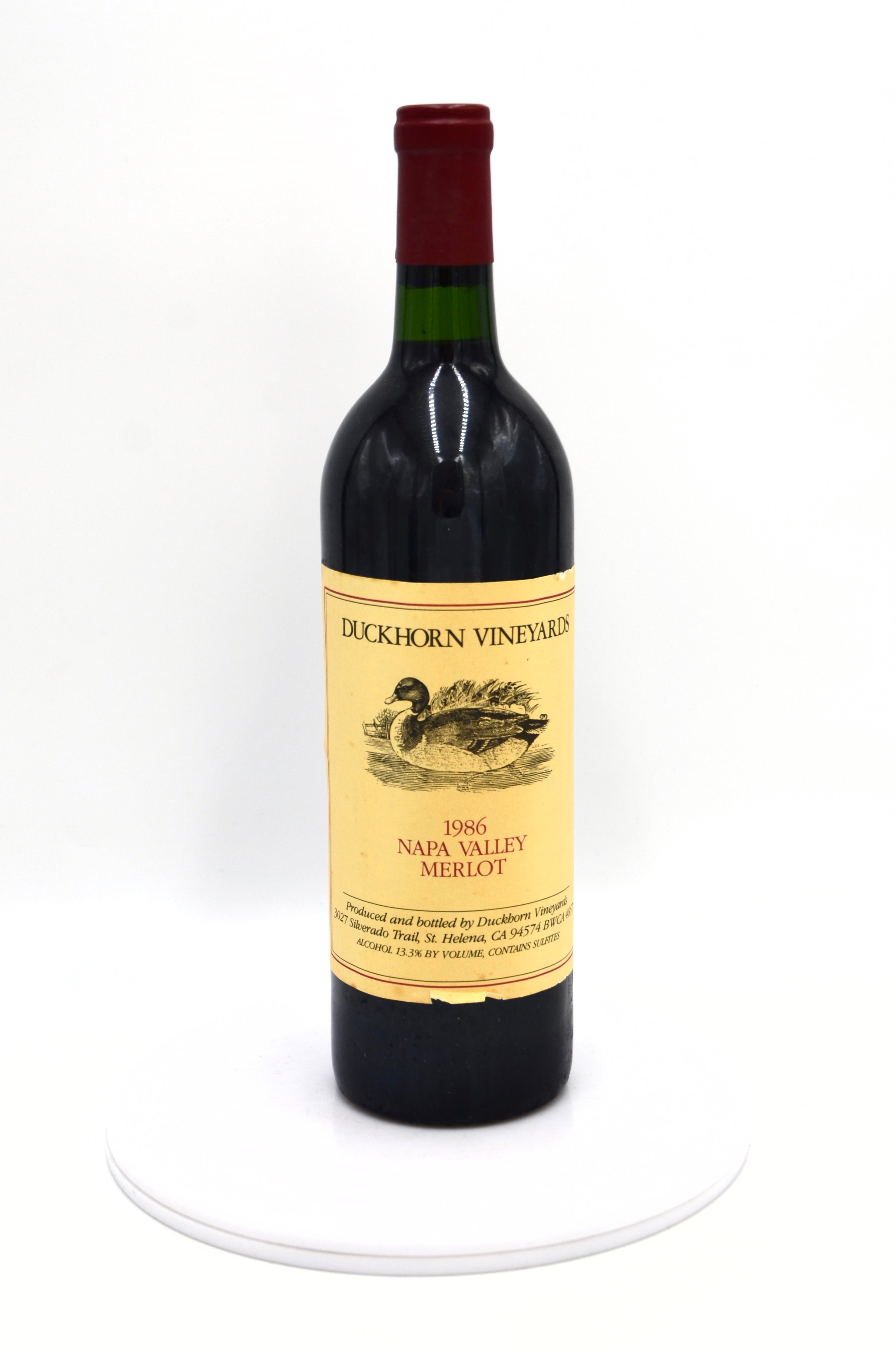 1986 Duckhorn Vineyards Merlot, Napa Valley
