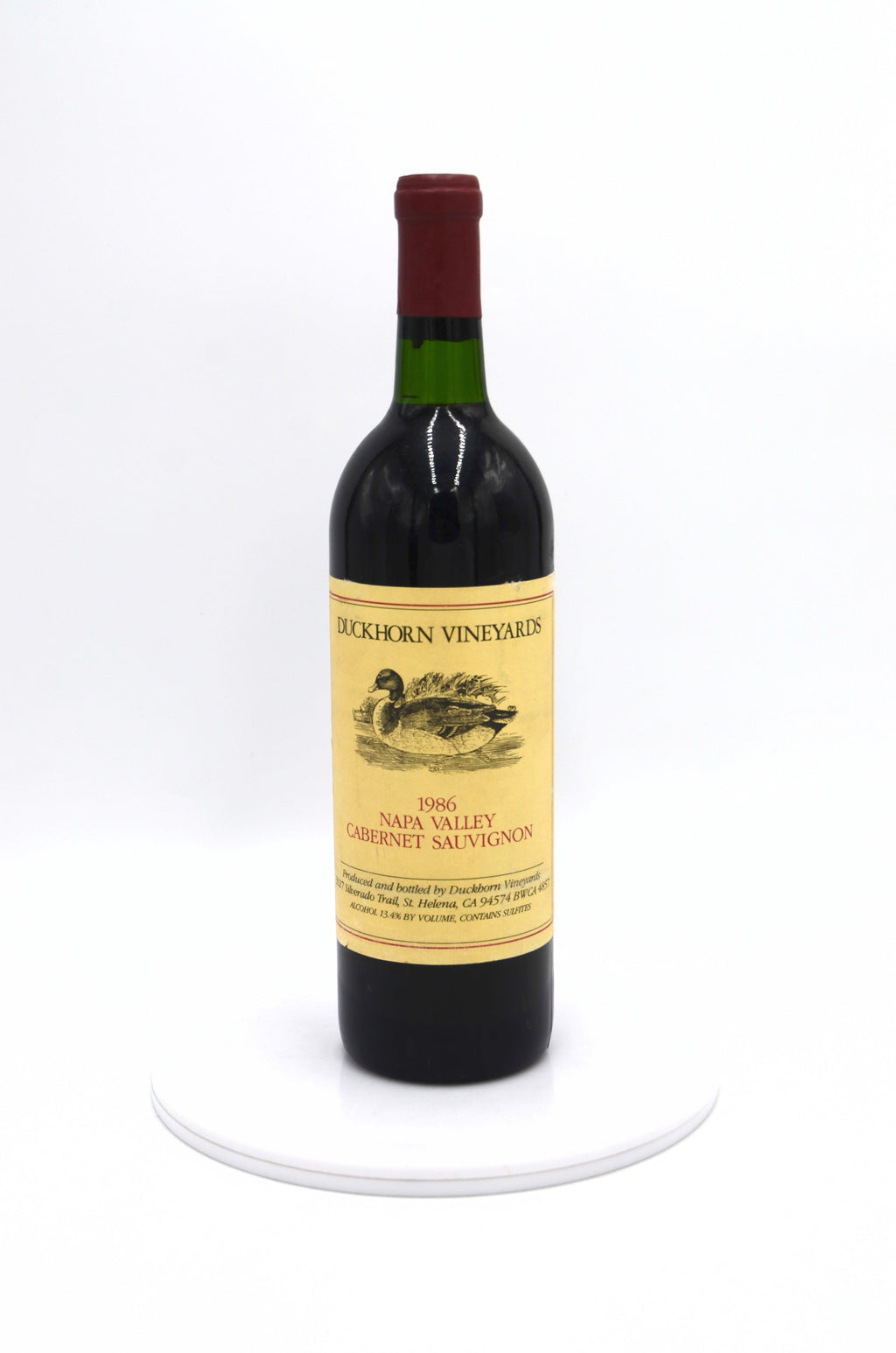 1986 Duckhorn Vineyards Cabernet Sauvignon, Napa Valley