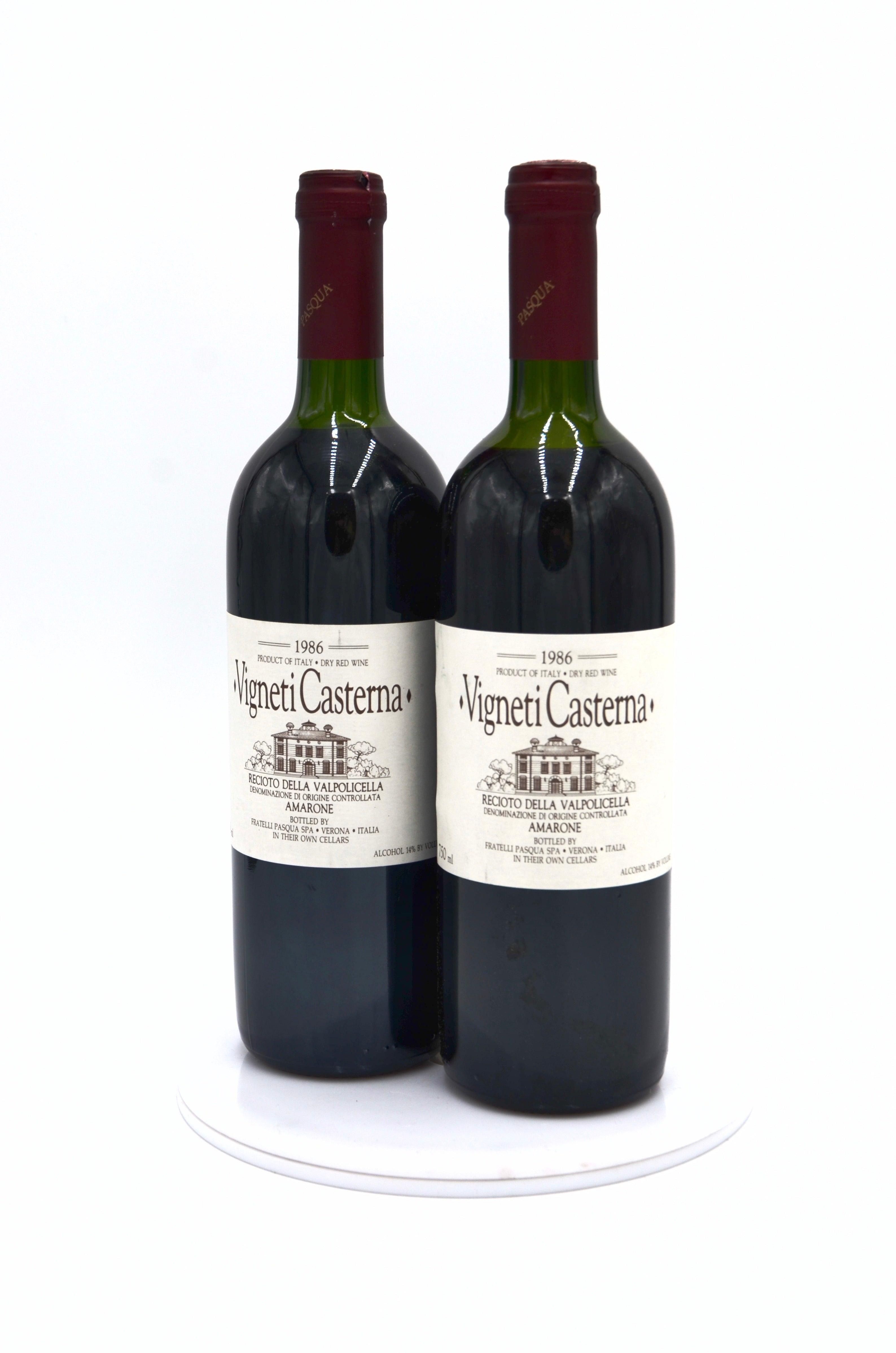 1986 Fratelli Pasqua Amarone Recioto della Valpolicella, Vigneti Casterna