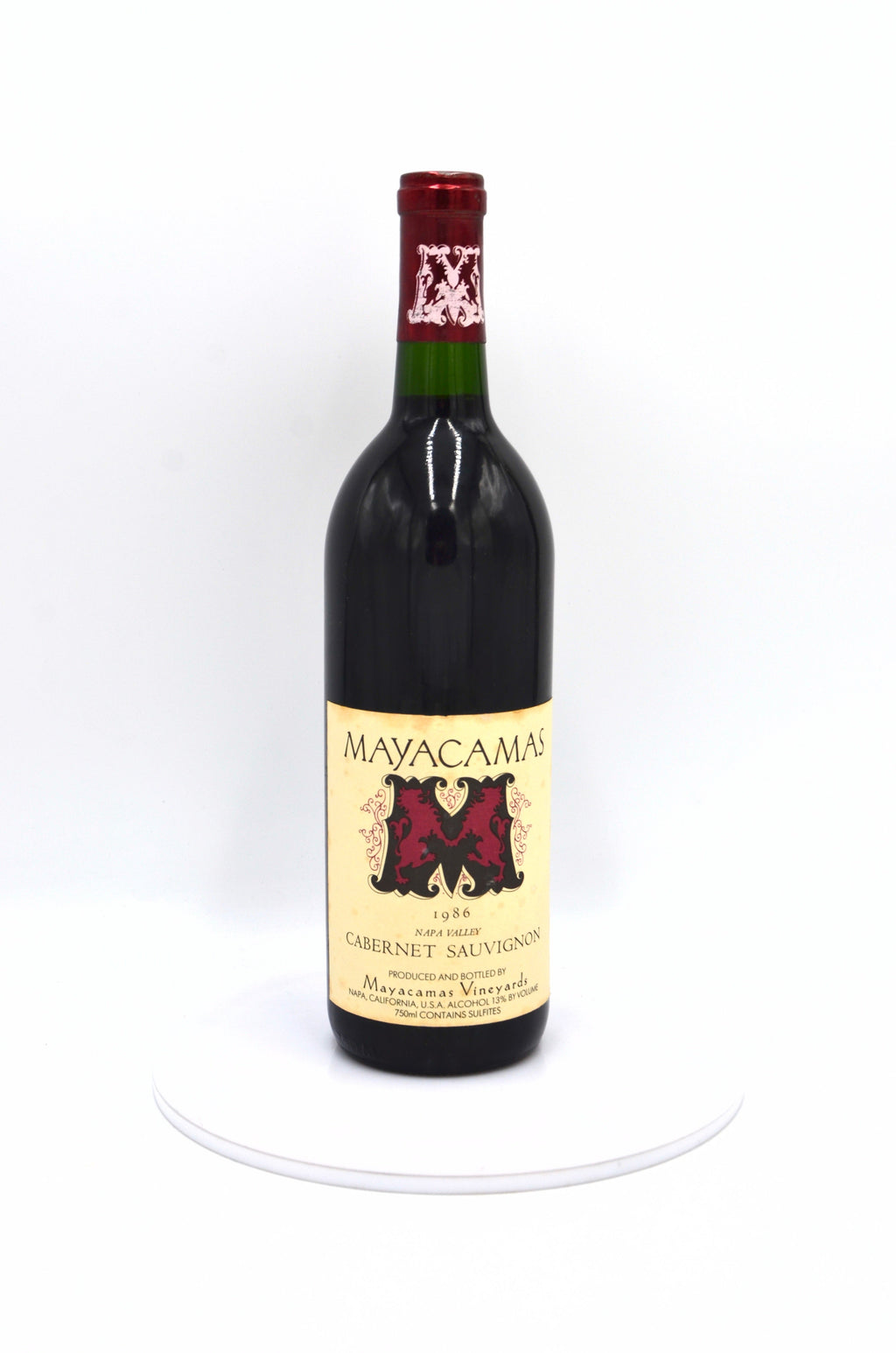 1986 Mayacamas Cabernet Sauvignon, Napa Valley