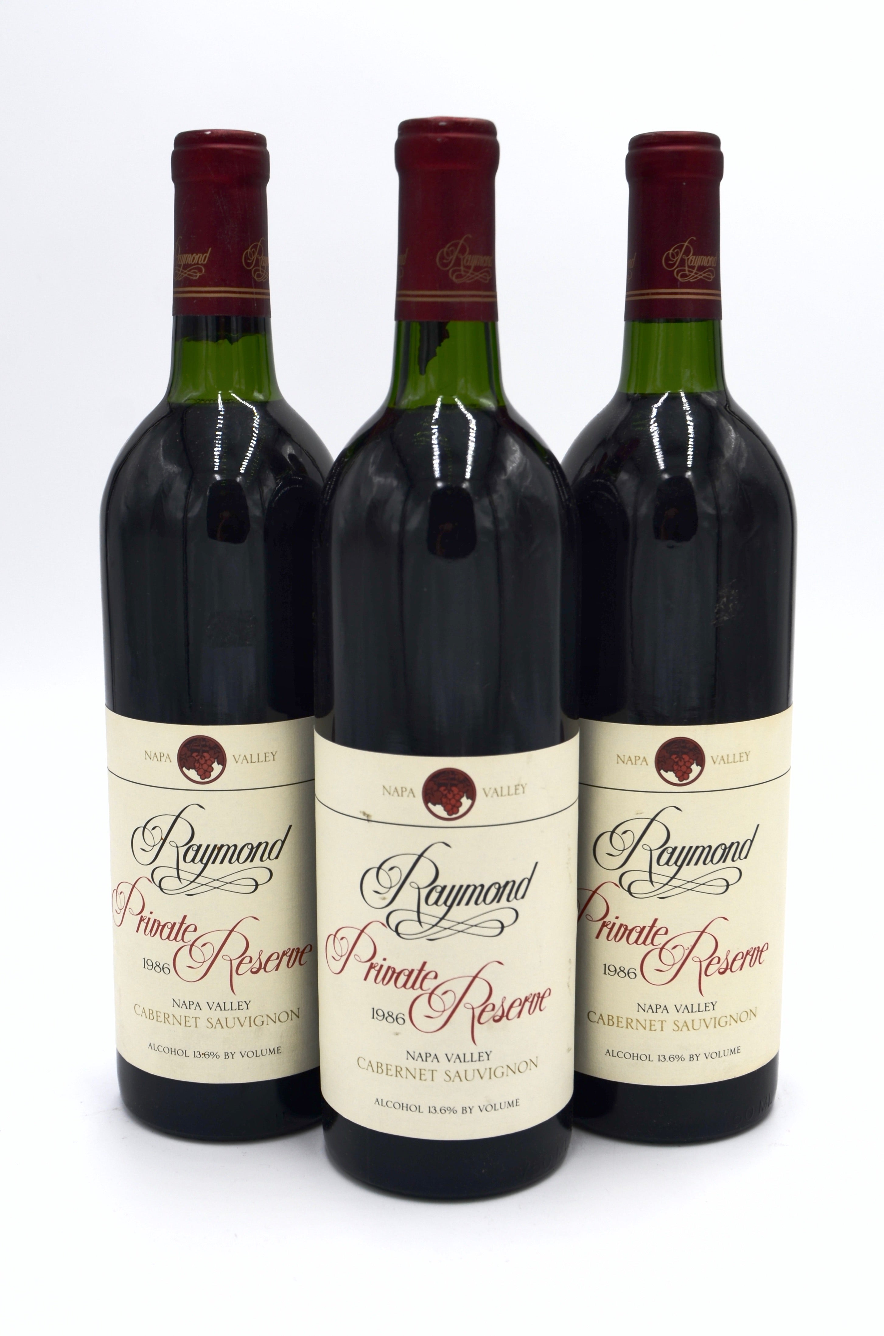 1986 Raymond Vineyards Private Reserve Cabernet Sauvignon, Napa Valley