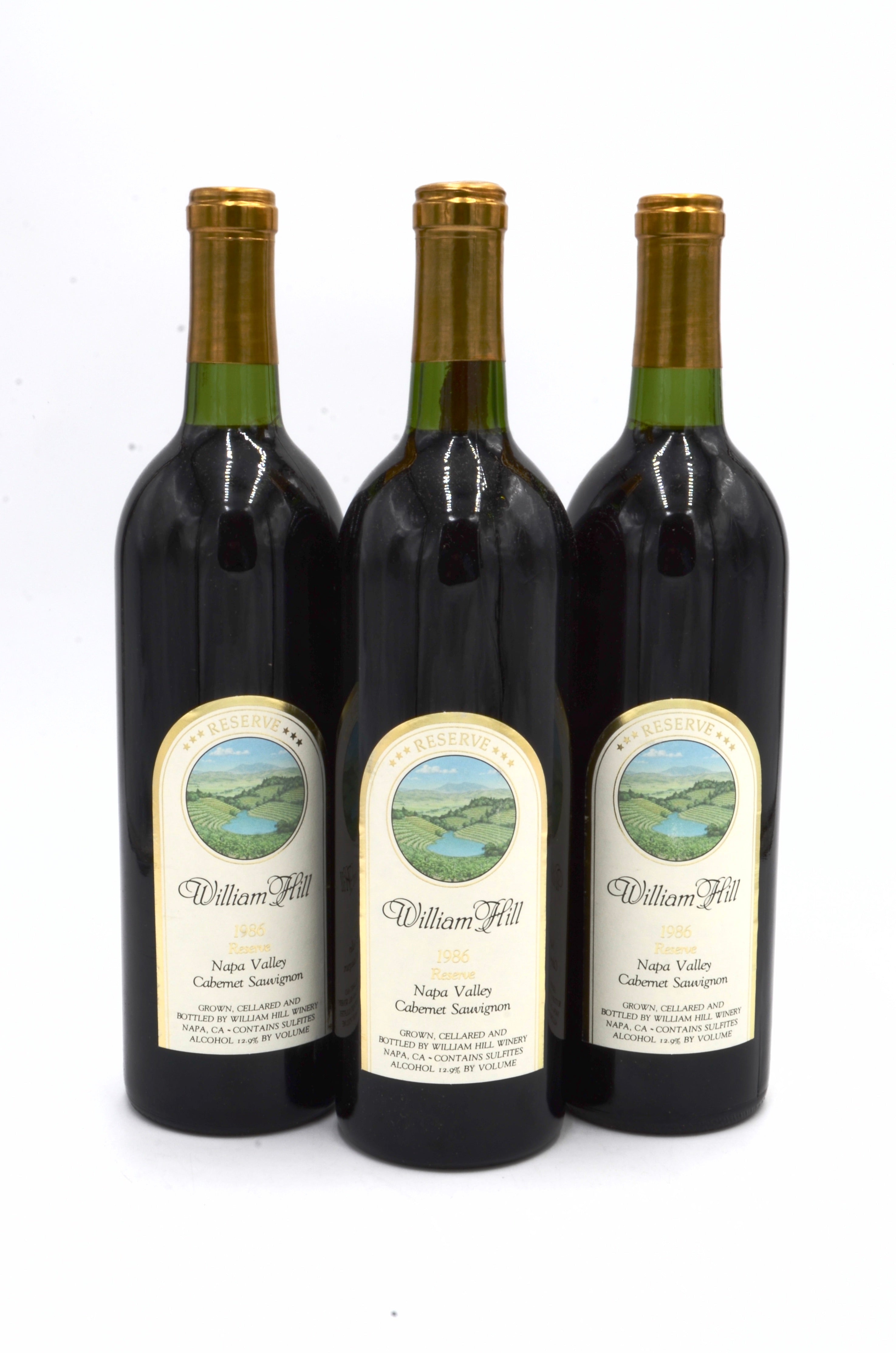 1986 William Hill Reserve Cabernet Sauvignon, Napa Valley