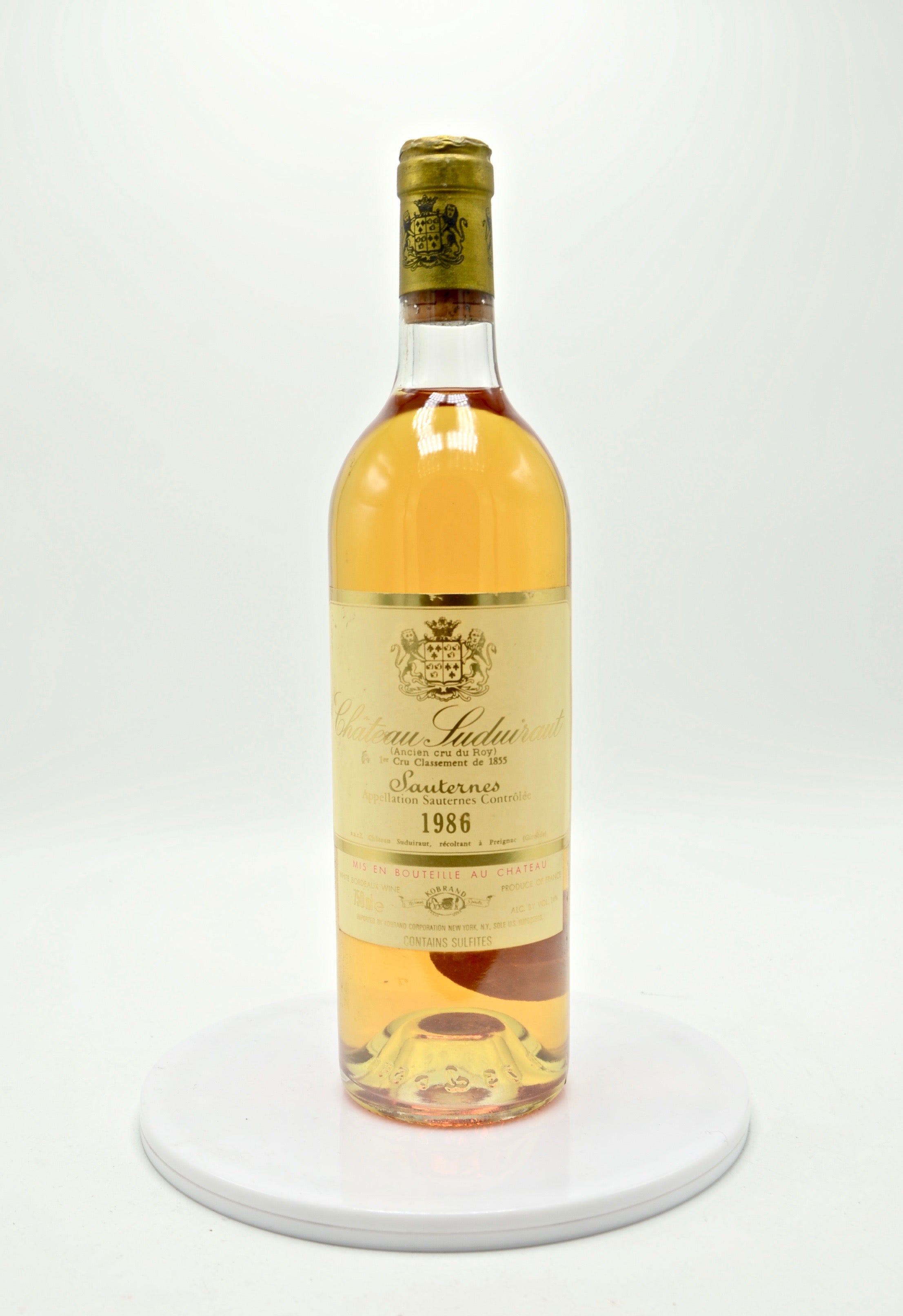 1986 Château Suduiraut, Sauternes