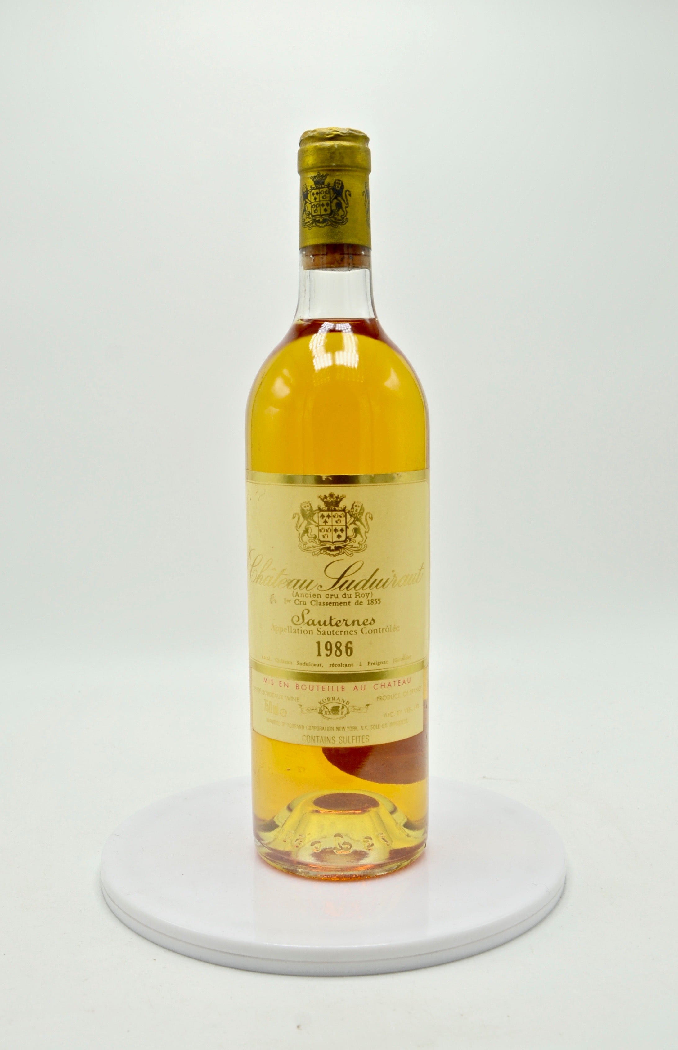 1986 Château Suduiraut, Sauternes