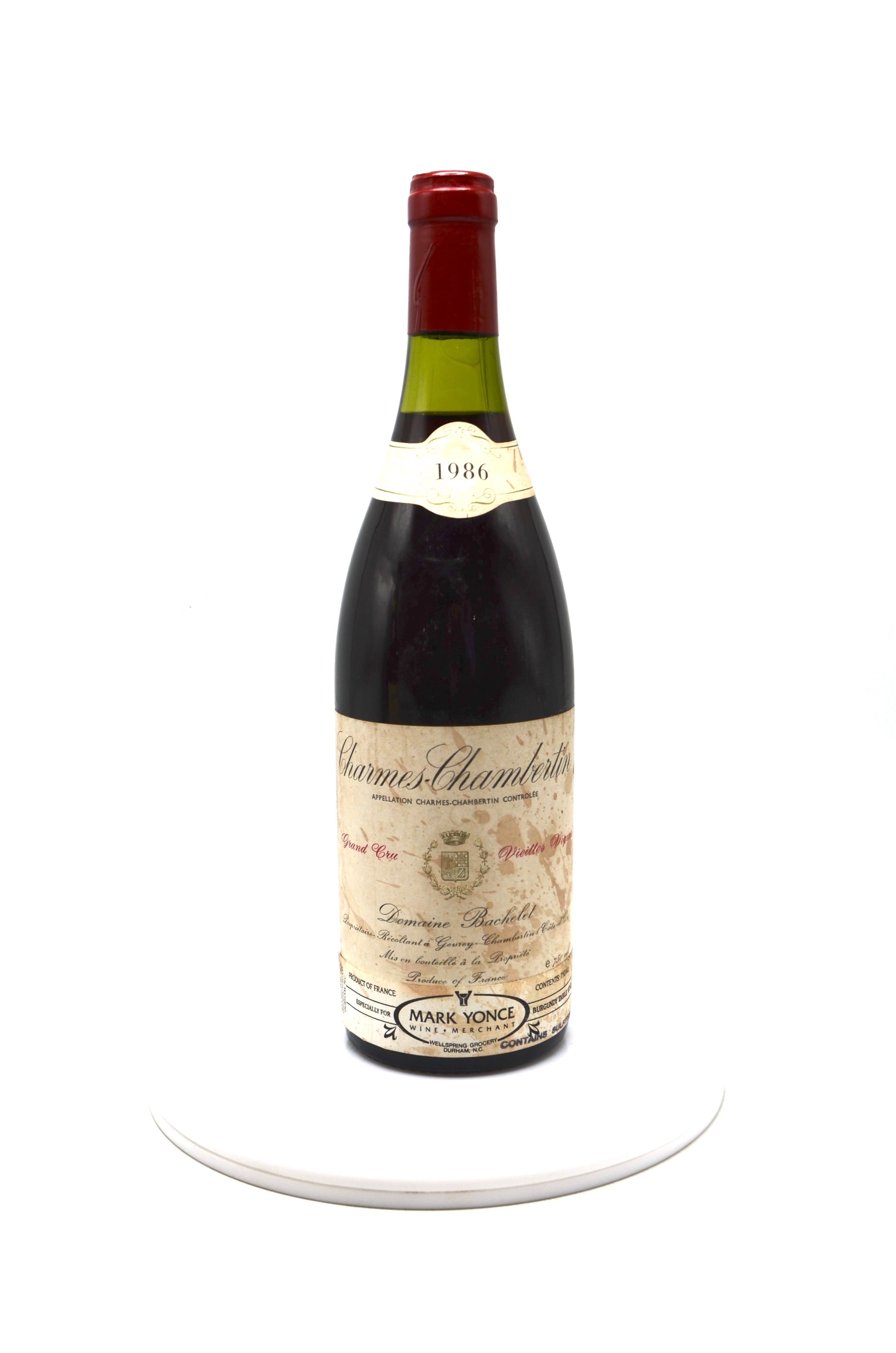 1986 Domaine Denis Bachelet Charmes-Chambertin, Vieilles Vignes, Grand Cru