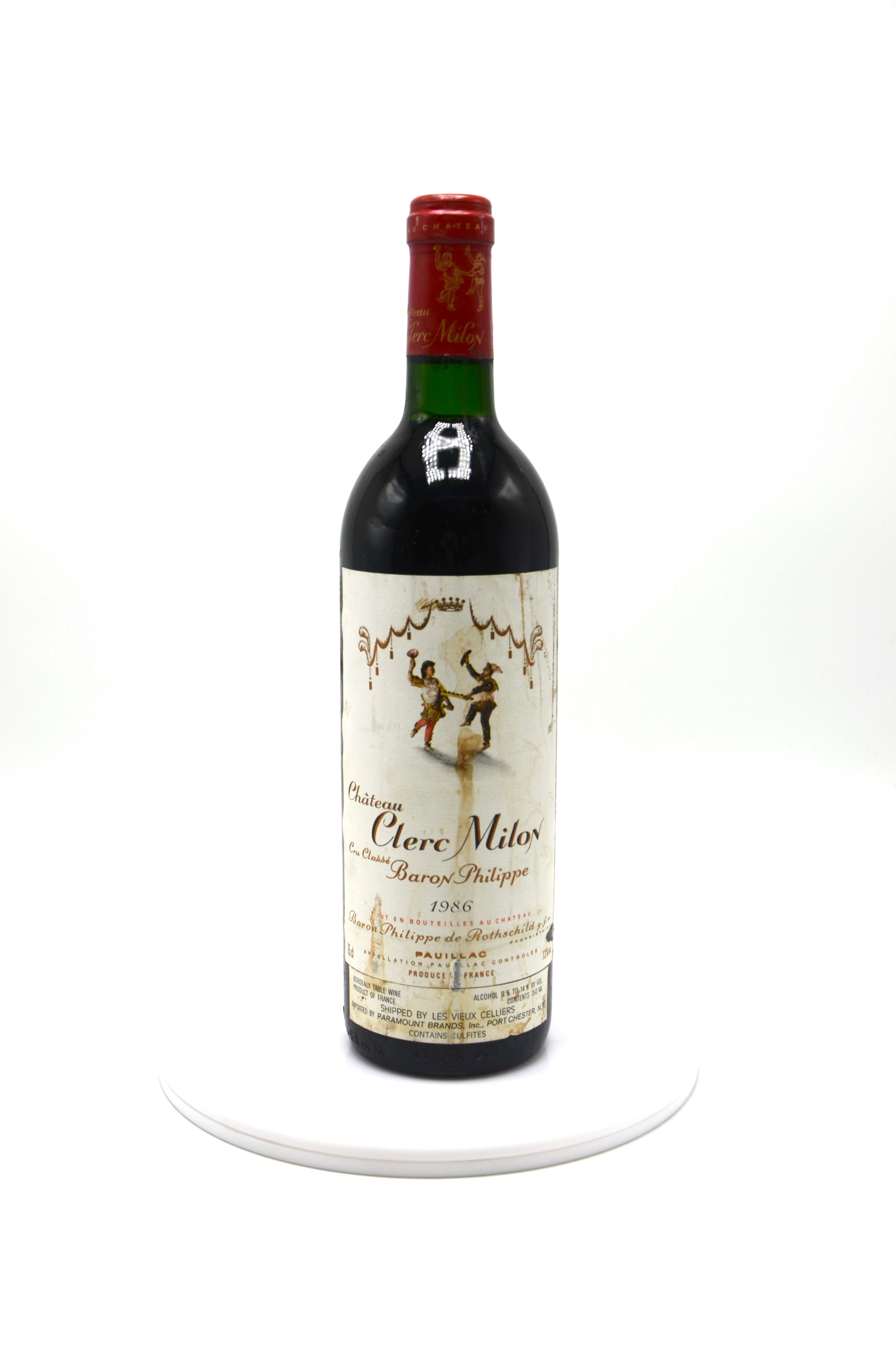 1986 Château Clerc Milon, Pauillac