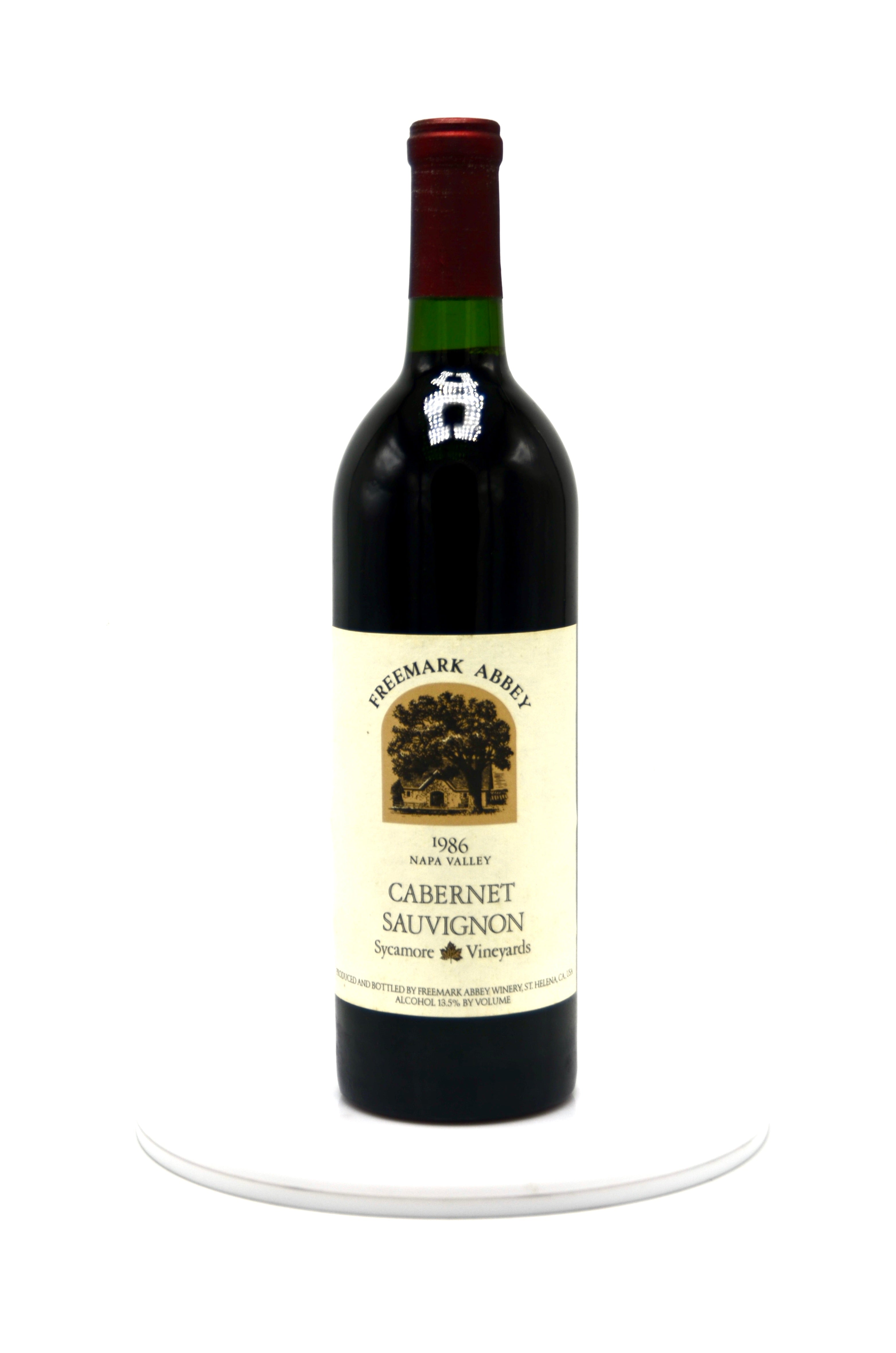1986 Freemark Abbey Cabernet Sauvignon, Sycamore Vineyards, Napa Valley