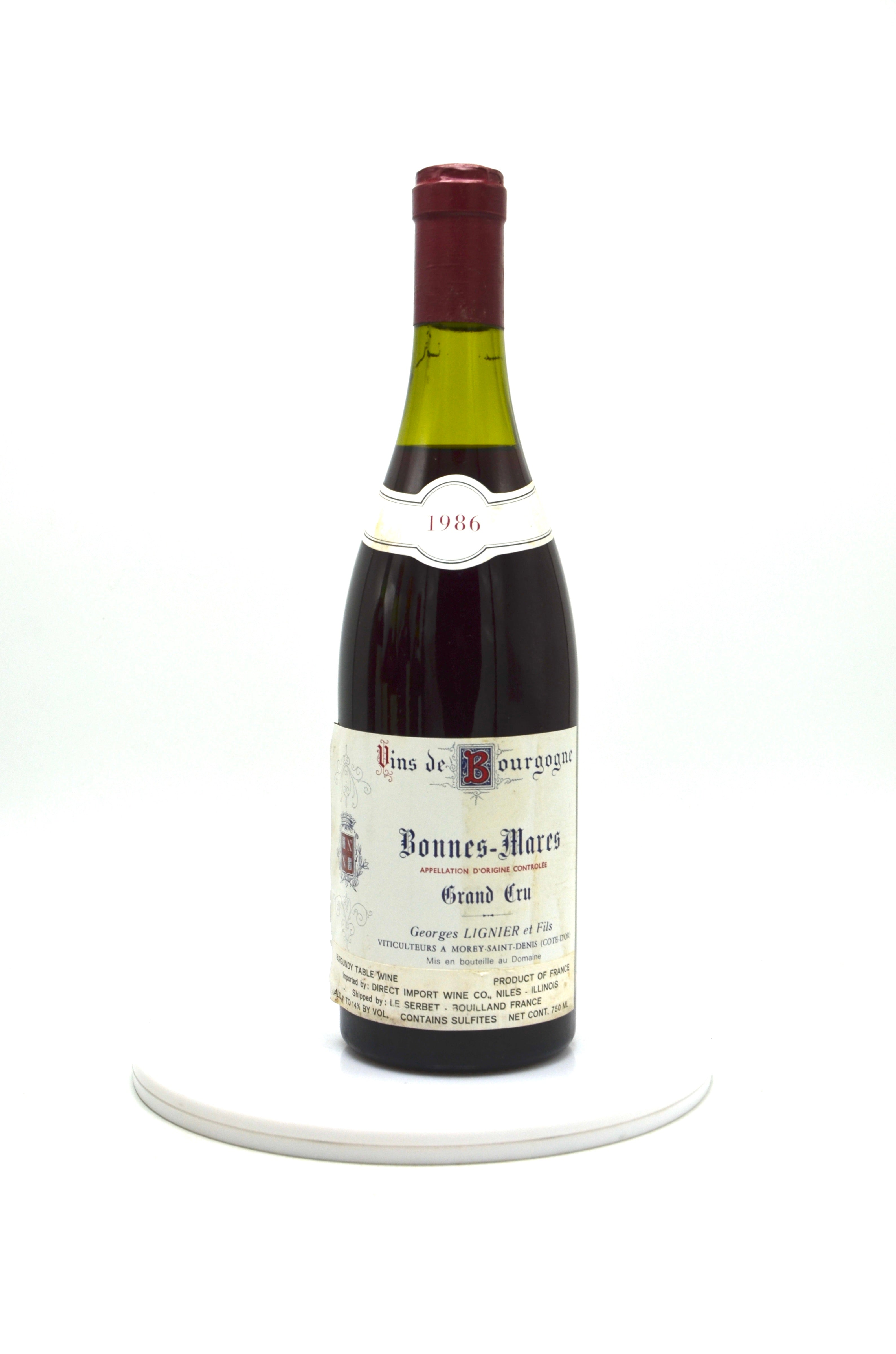 1986 Domaine Georges Lignier et Fils Bonnes Mares, Grand Cru