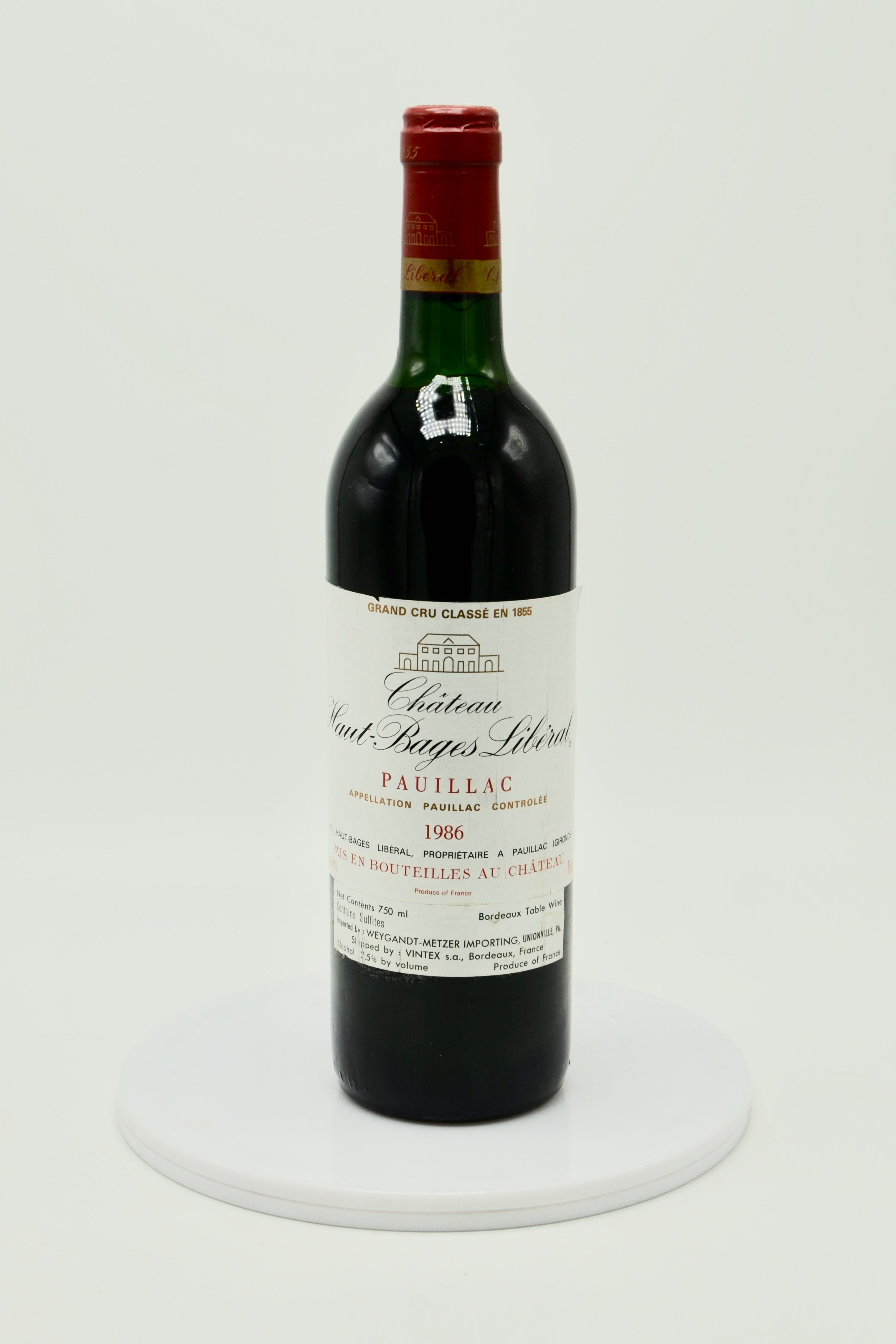 1986 Château Haut Bages Liberal, Pauillac