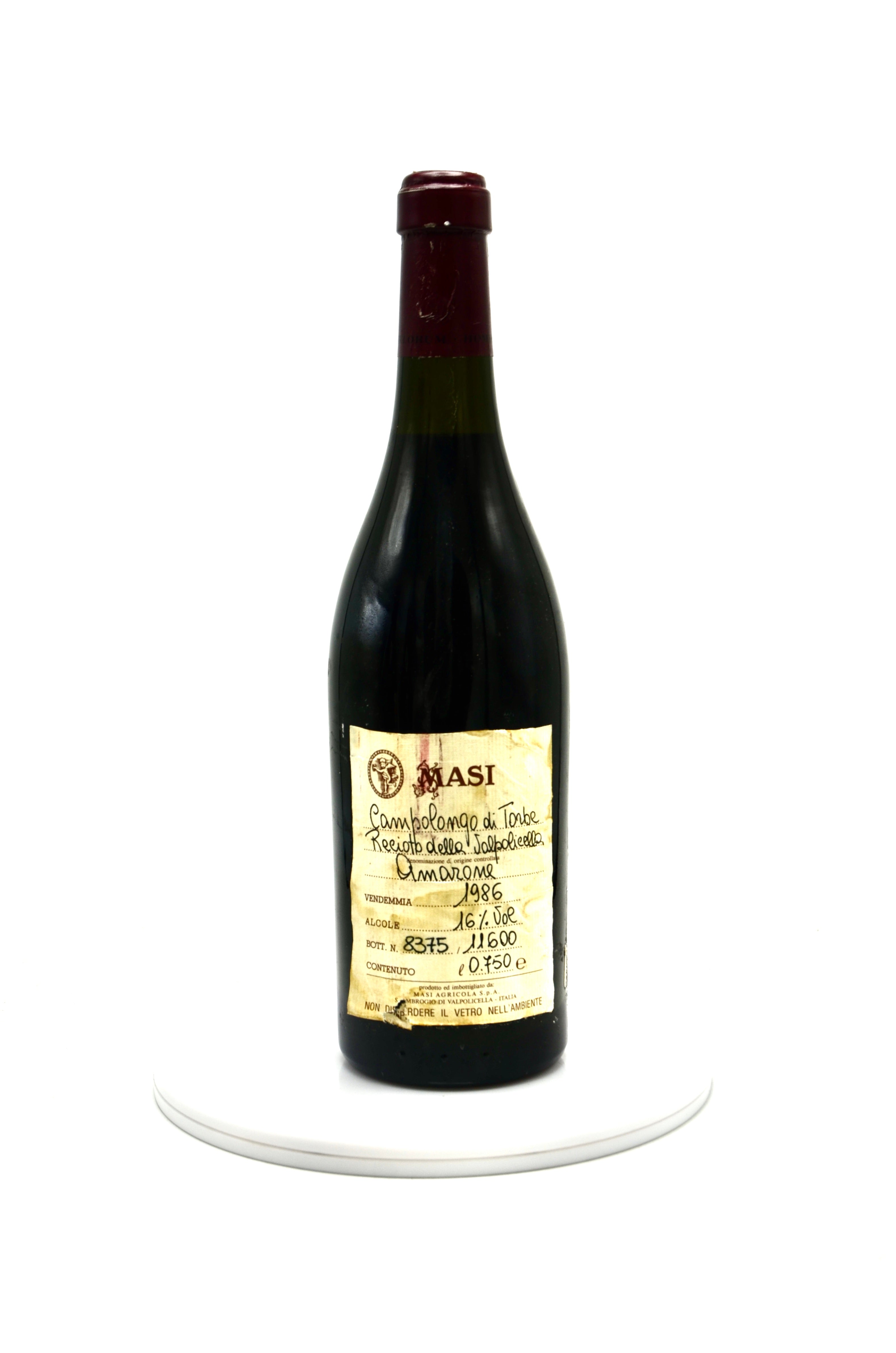 1986 Masi Amarone Recioto della Valpolicella Classico, Campolongo di Torbe