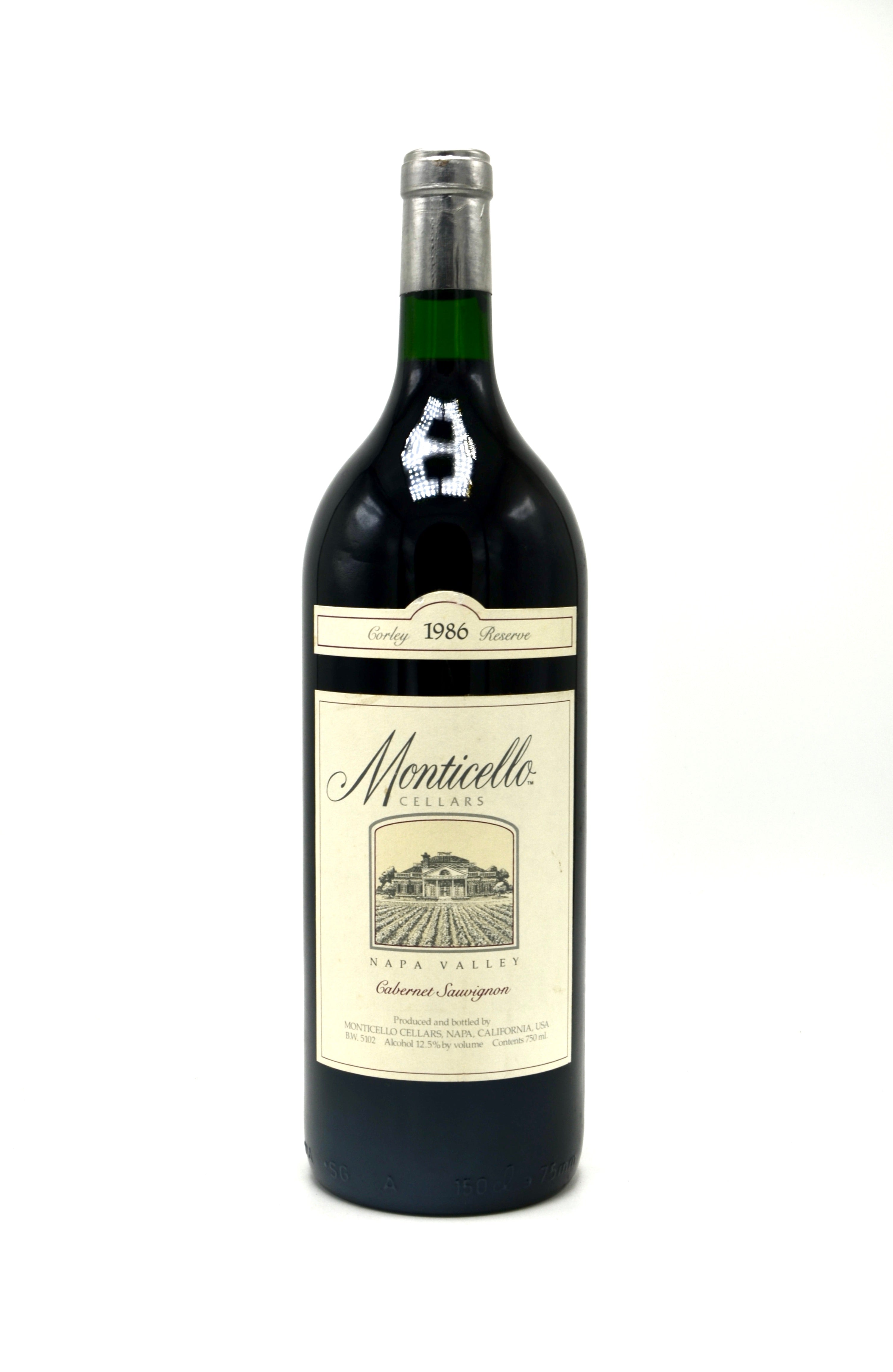 1986 Monticello Cellars Cabernet Sauvignon, Corley Reserve, Napa Valley (magnum)