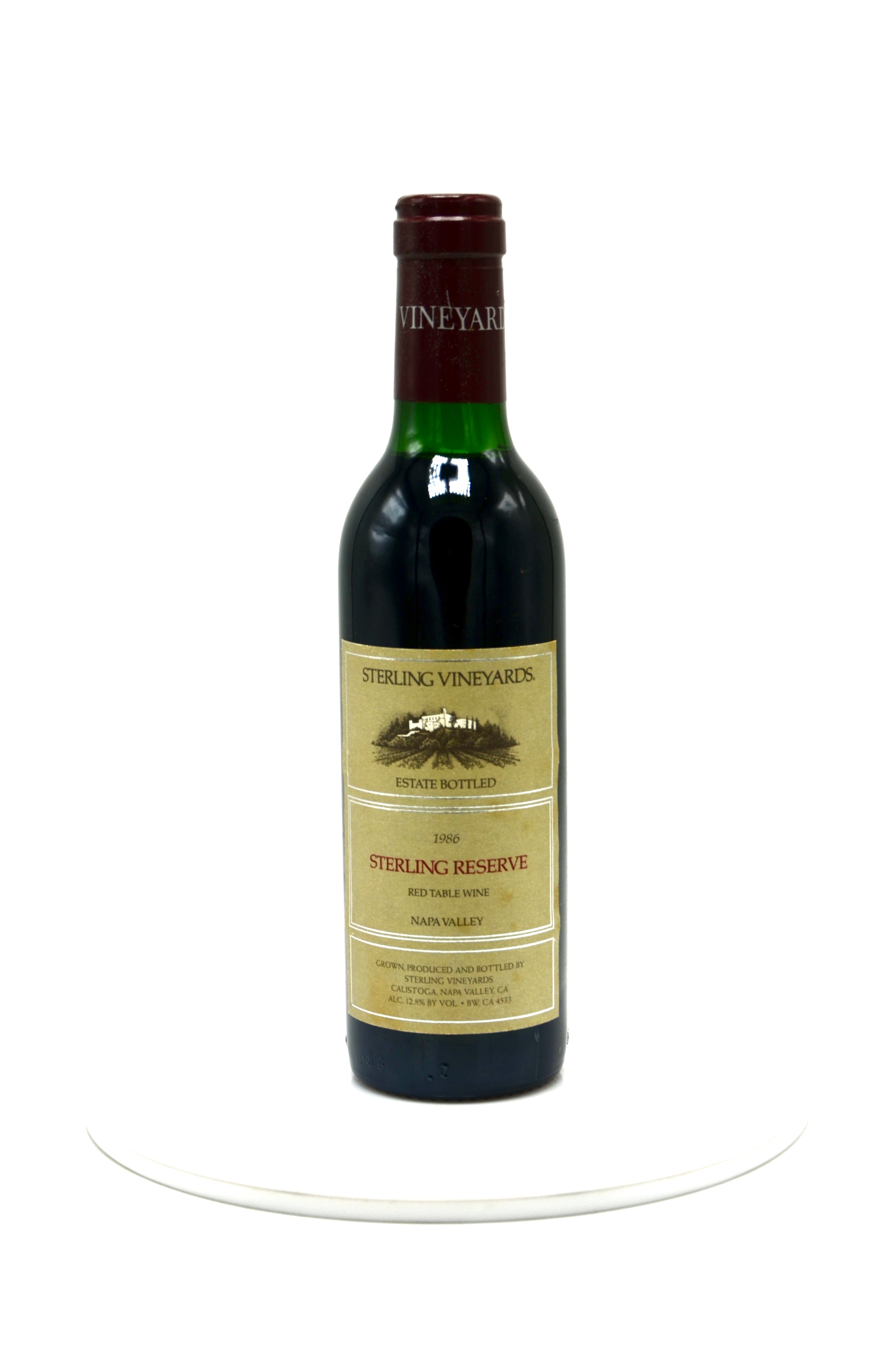 1986 Sterling Reserve Red, Napa Valley (half-bottle)