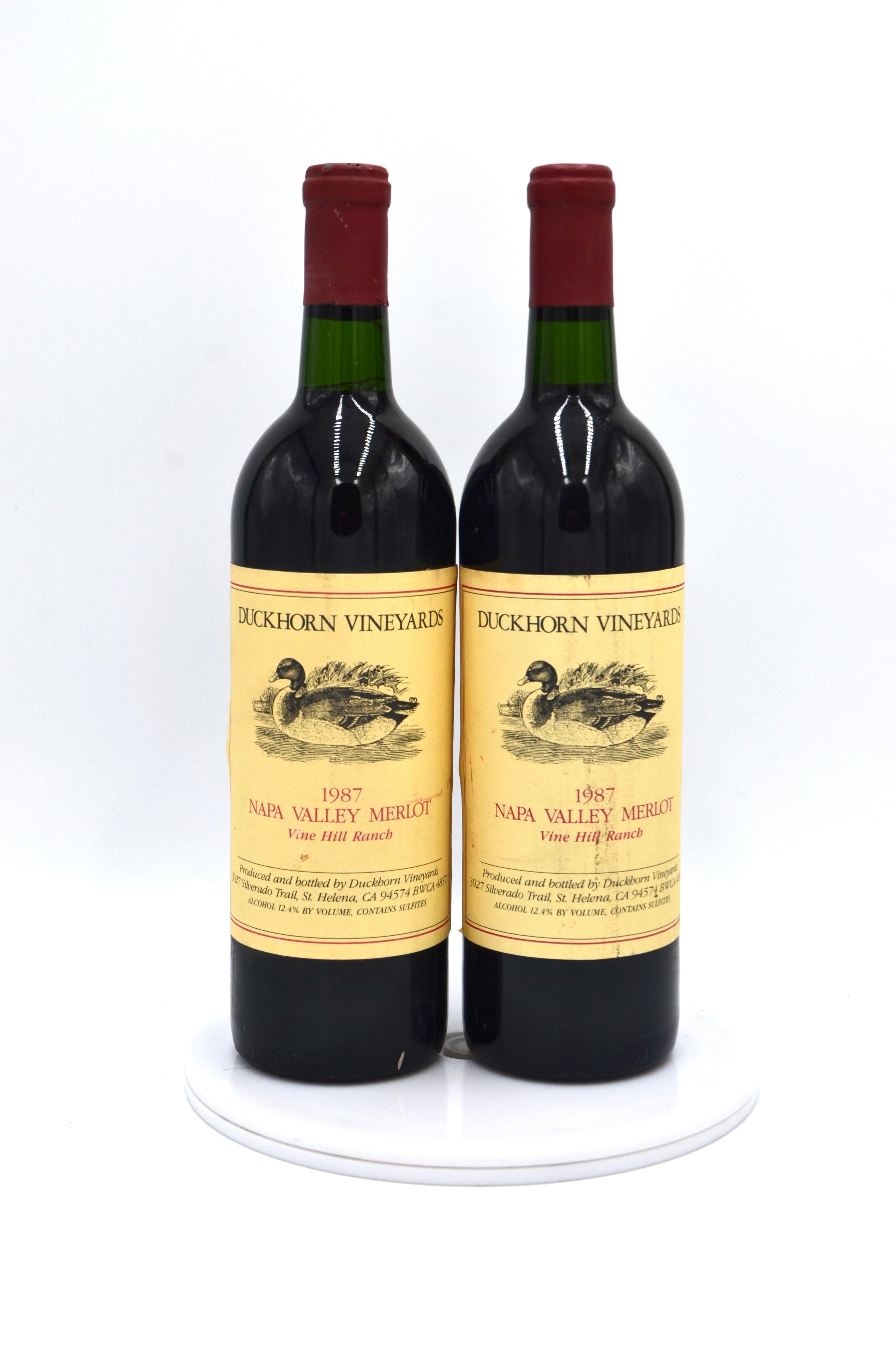 1987 Duckhorn Vineyards Merlot, Vine Hill Ranch, Napa Valley