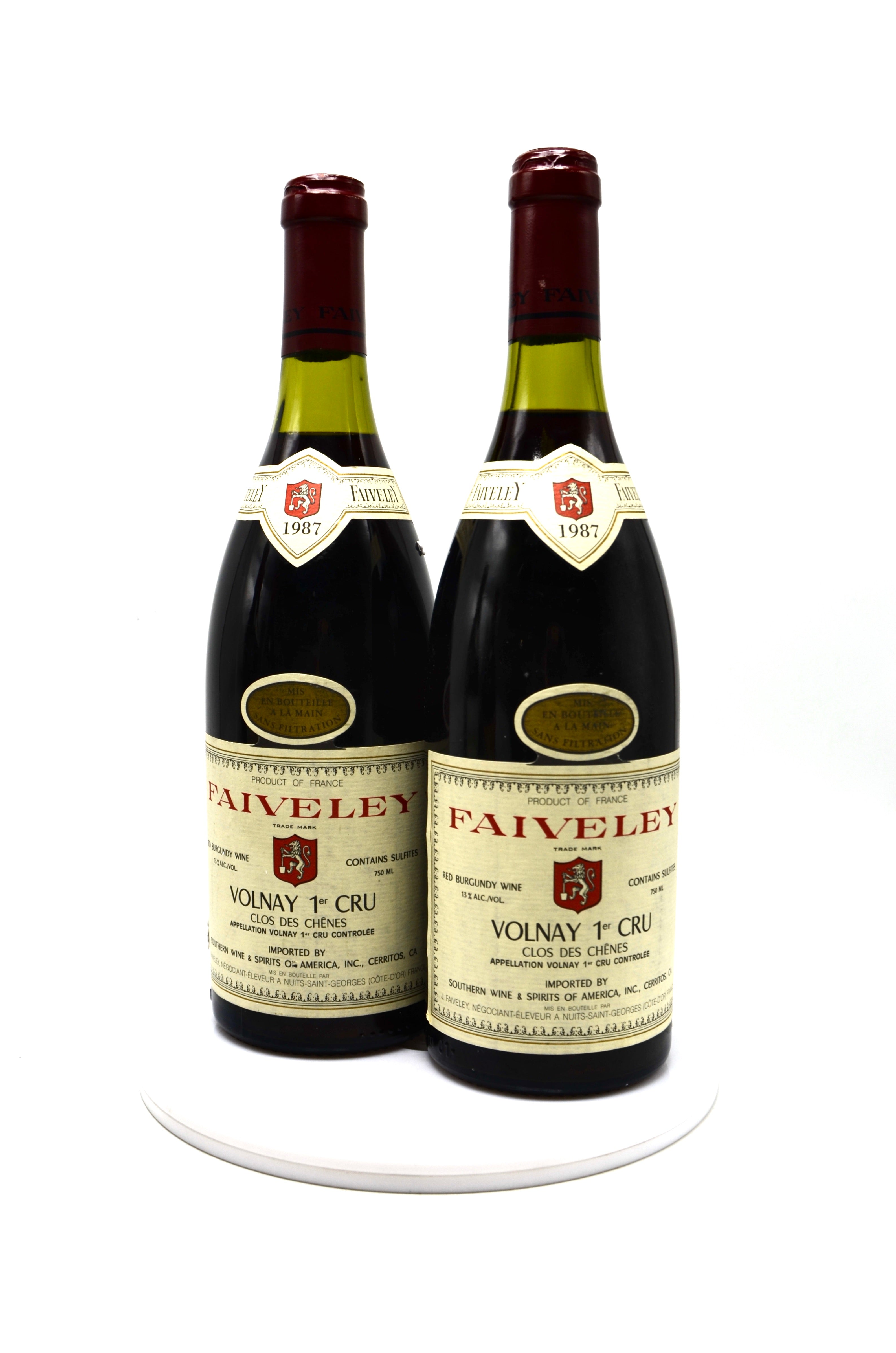 1987 Domaine Faiveley Volnay, Clos des Chenes, Premier Cru