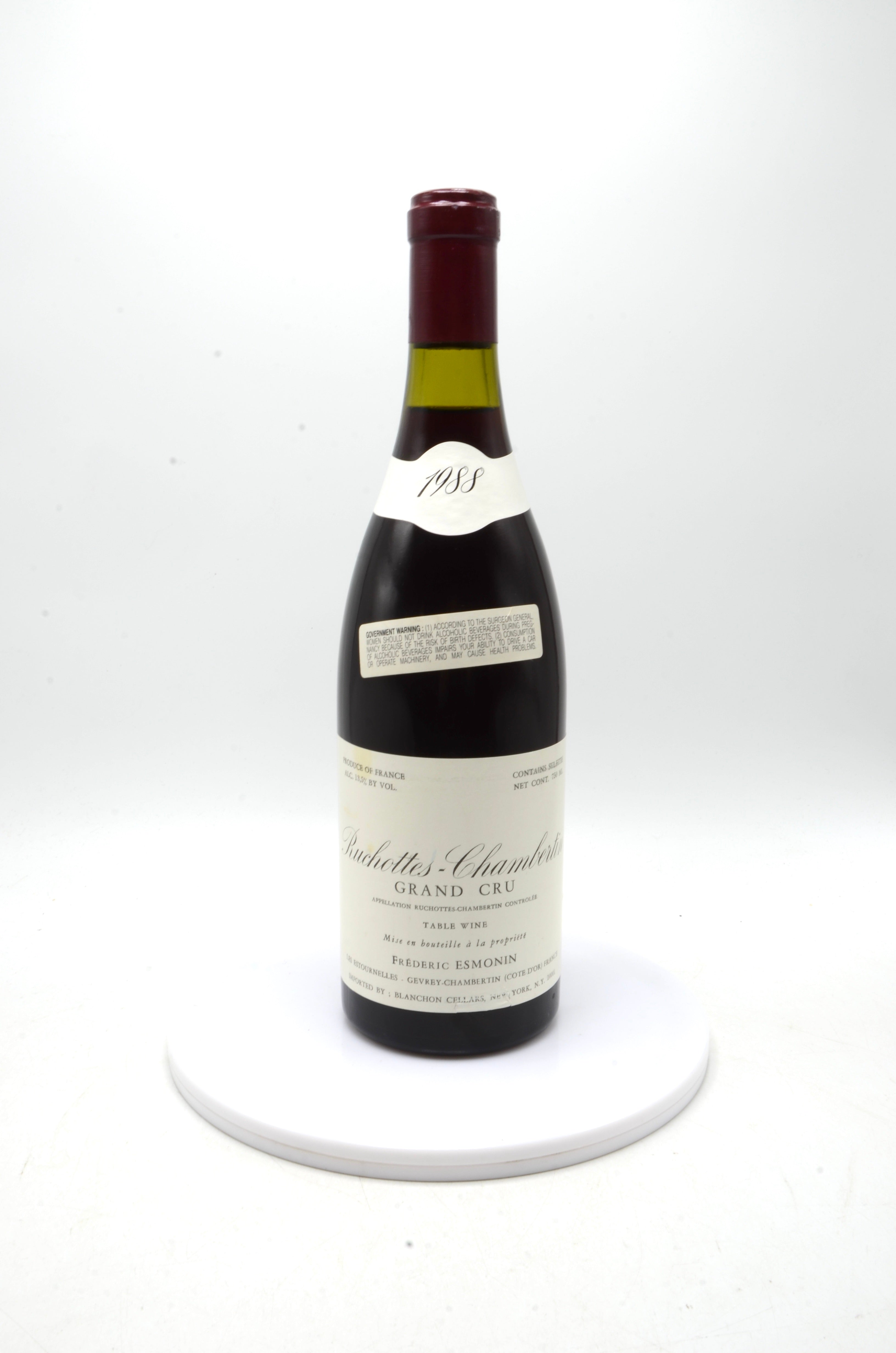 1988 Frederic Esmonin Ruchottes-Chambertin, Grand Cru