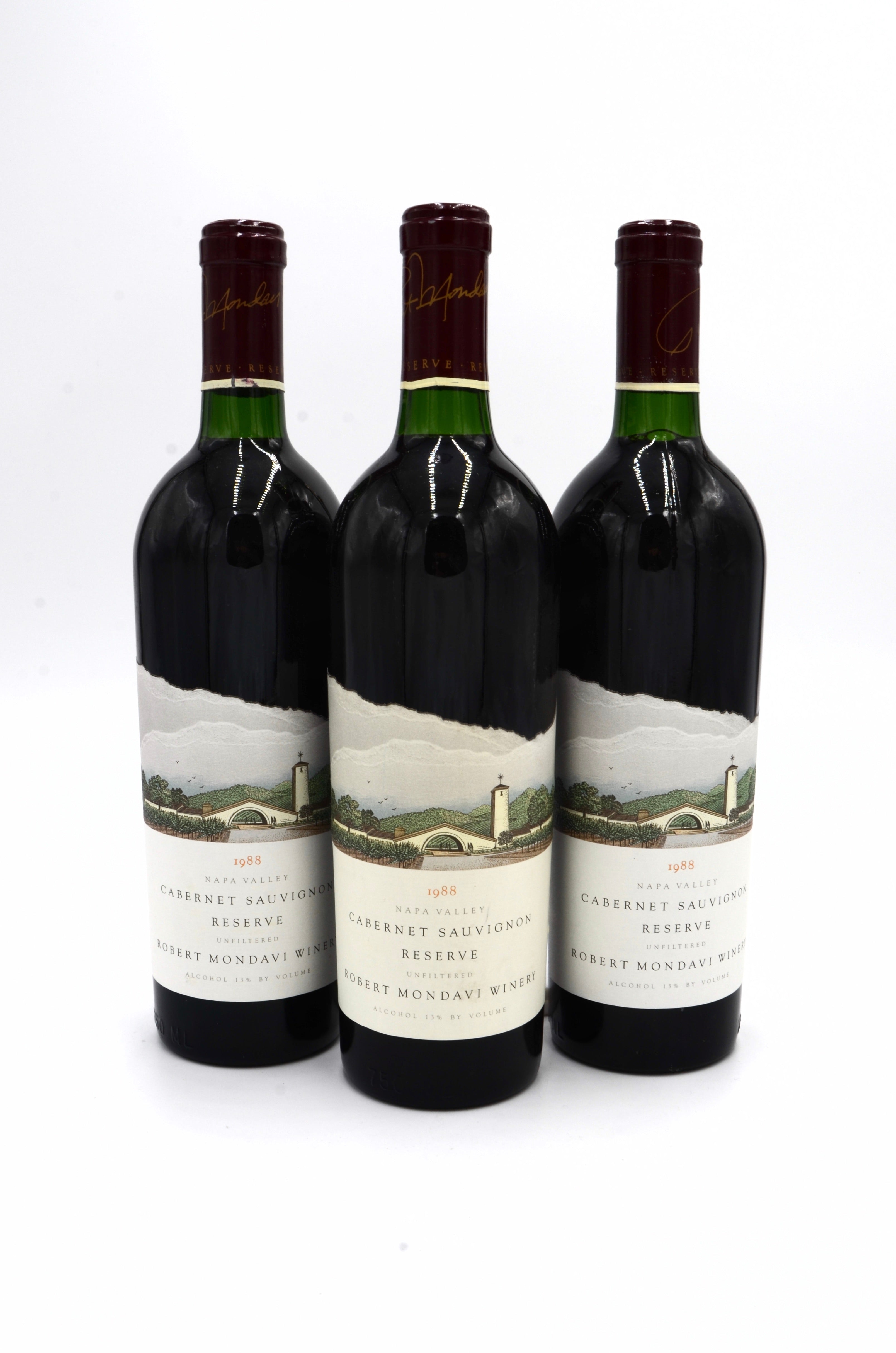 1988 Robert Mondavi Reserve Cabernet Sauvignon, Unfiltered, Napa Valley