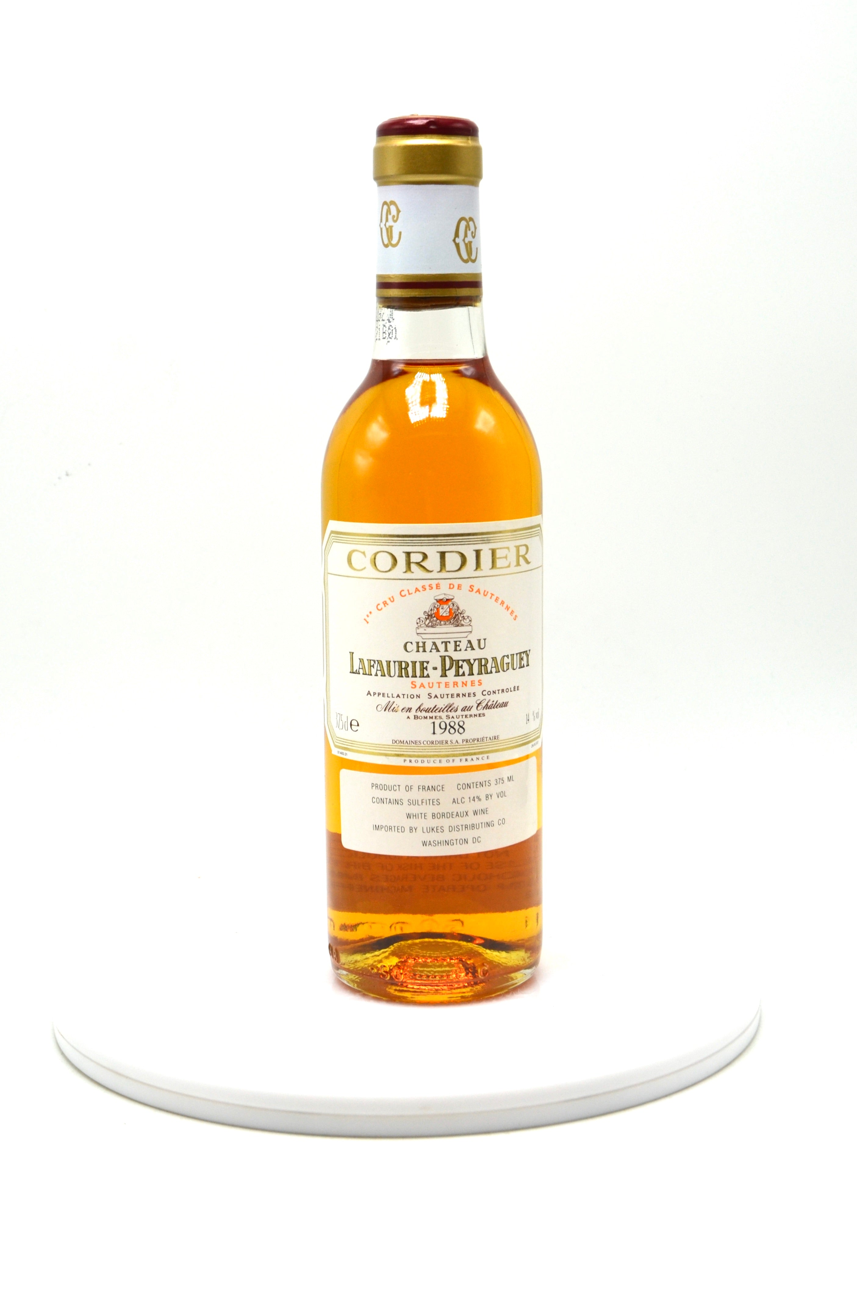 1988 Château Lafaurie-Peyraguey, Sauternes (half-bottle)