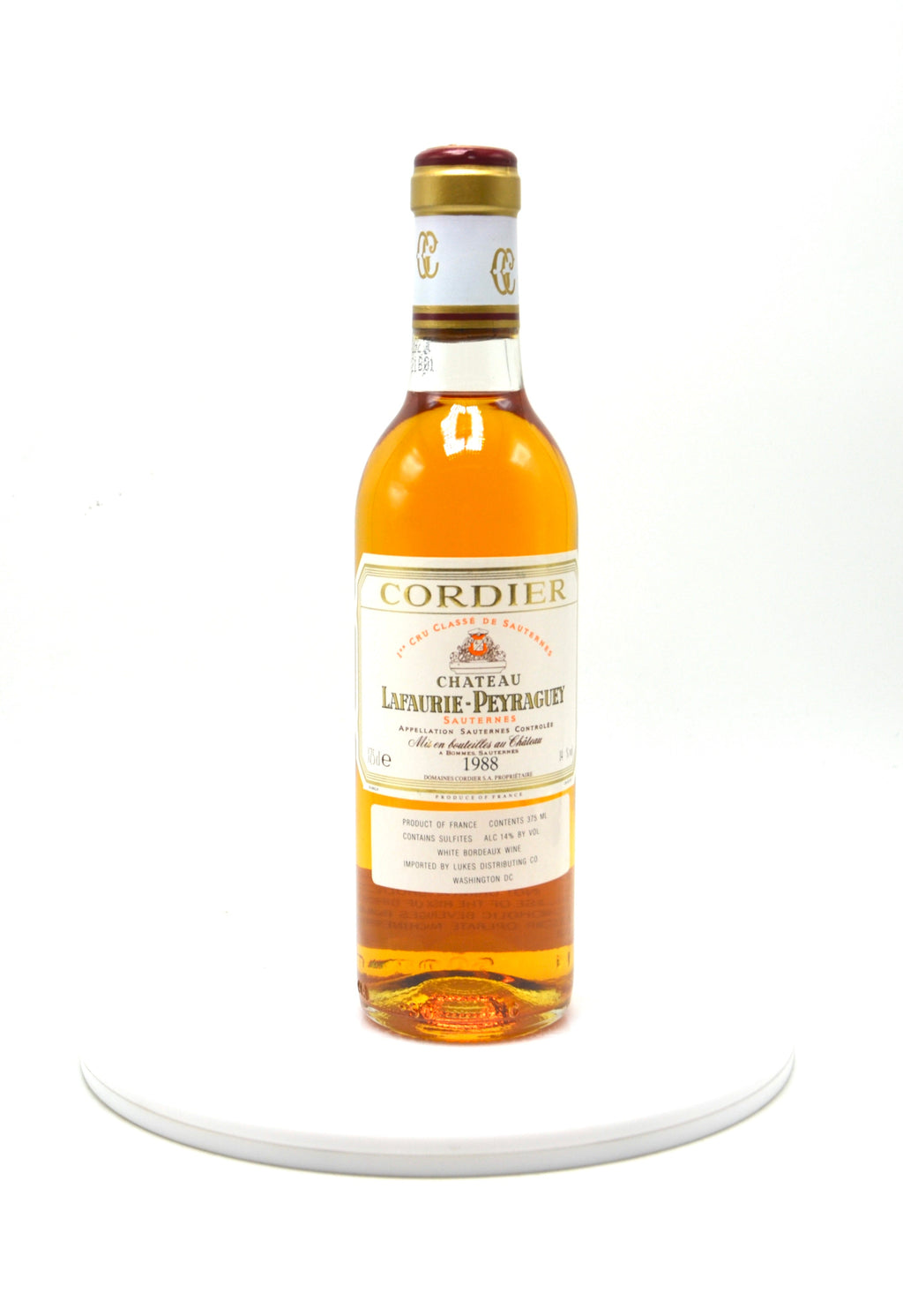 1988 Château Lafaurie-Peyraguey, Sauternes (half-bottle)