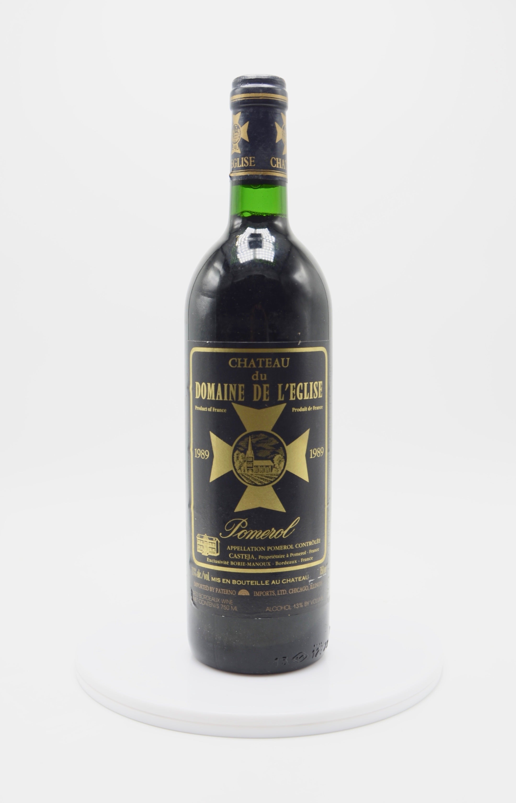 1989 Château du Domaine de L'Église, Pomerol