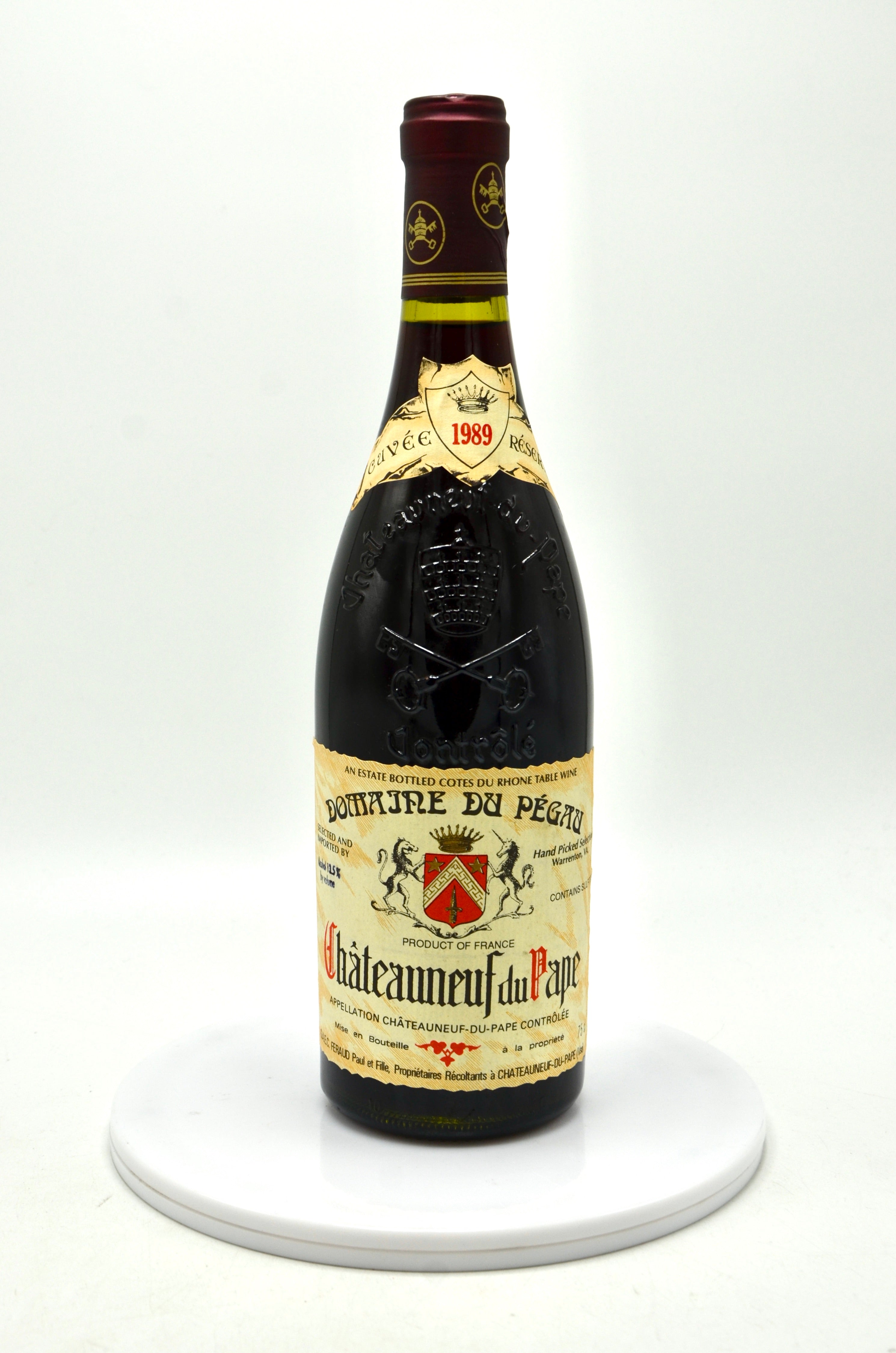 1989 Domaine du Pegau Chateauneuf du Pape, Cuvée Réservée