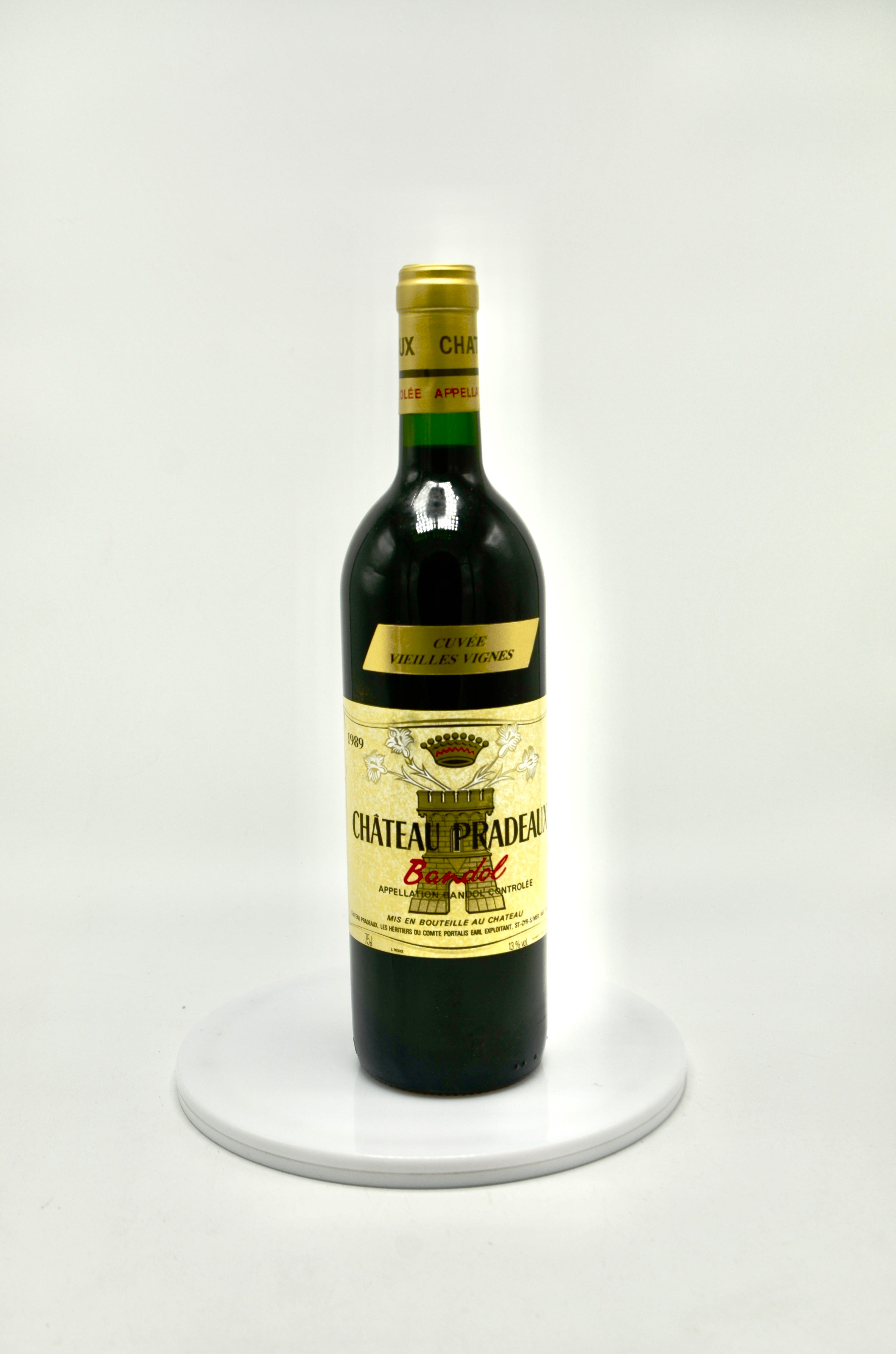 1989 Chateau Pradeaux, Cuvee Vieilles Vignes, Bandol