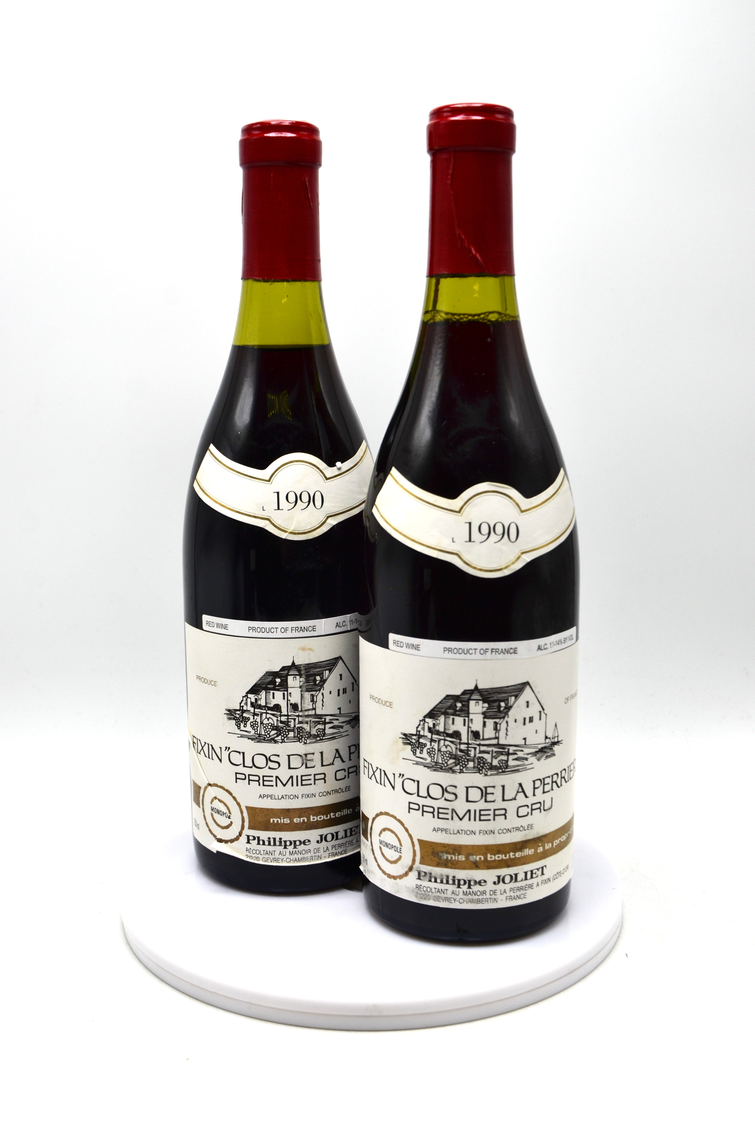 1990 Philippe Joliet Pere & Fils Fixin, Clos de la Perriere, Monopole Premier Cru