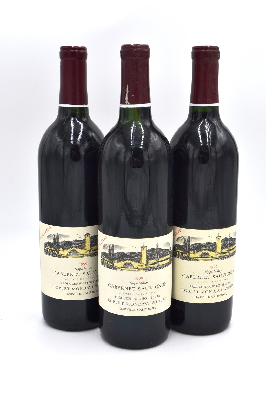 1990 Robert Mondavi Cabernet Sauvignon, Unfiltered, Napa Valley