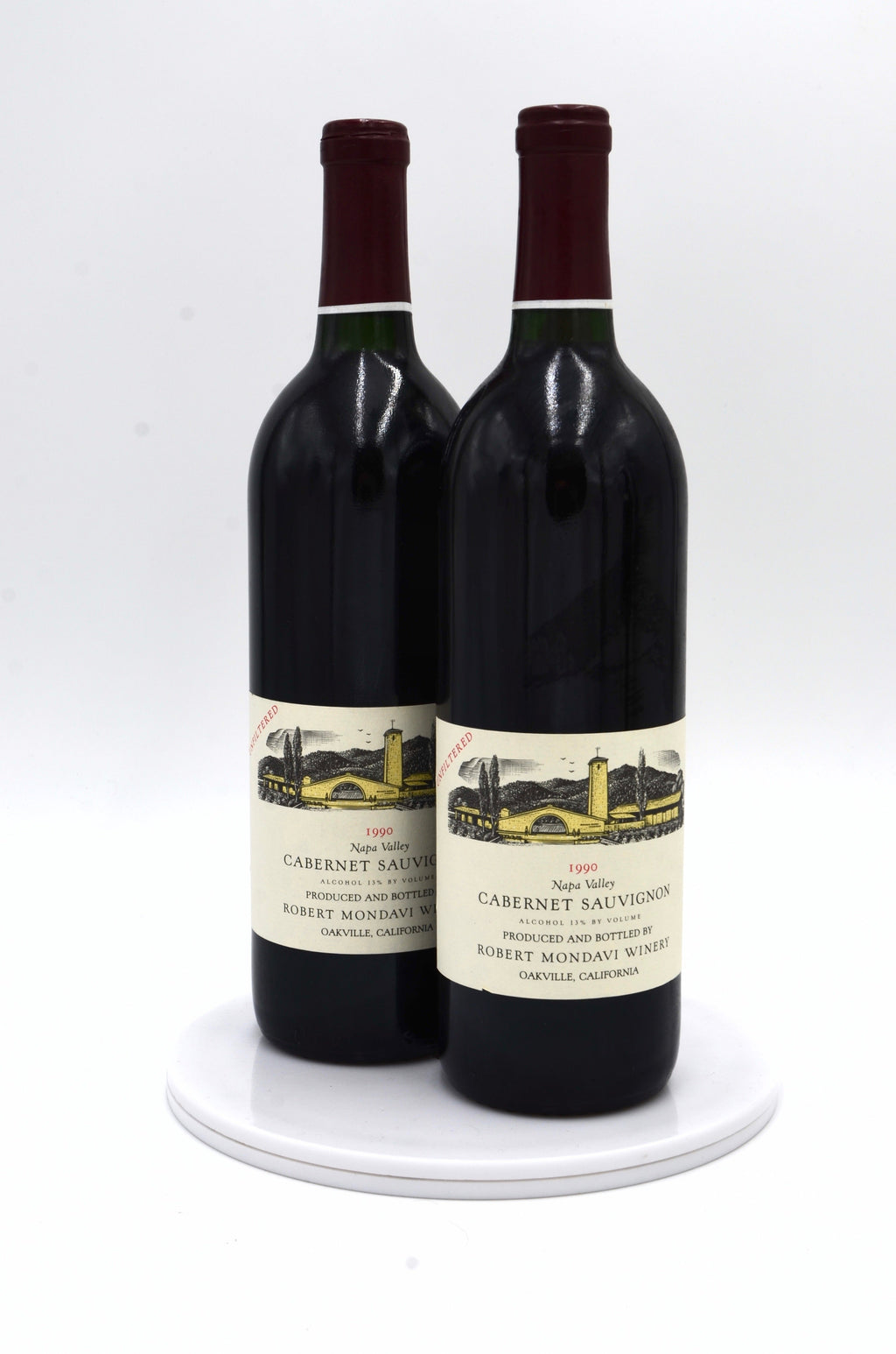 1990 Robert Mondavi Cabernet Sauvignon, Unfiltered, Napa Valley