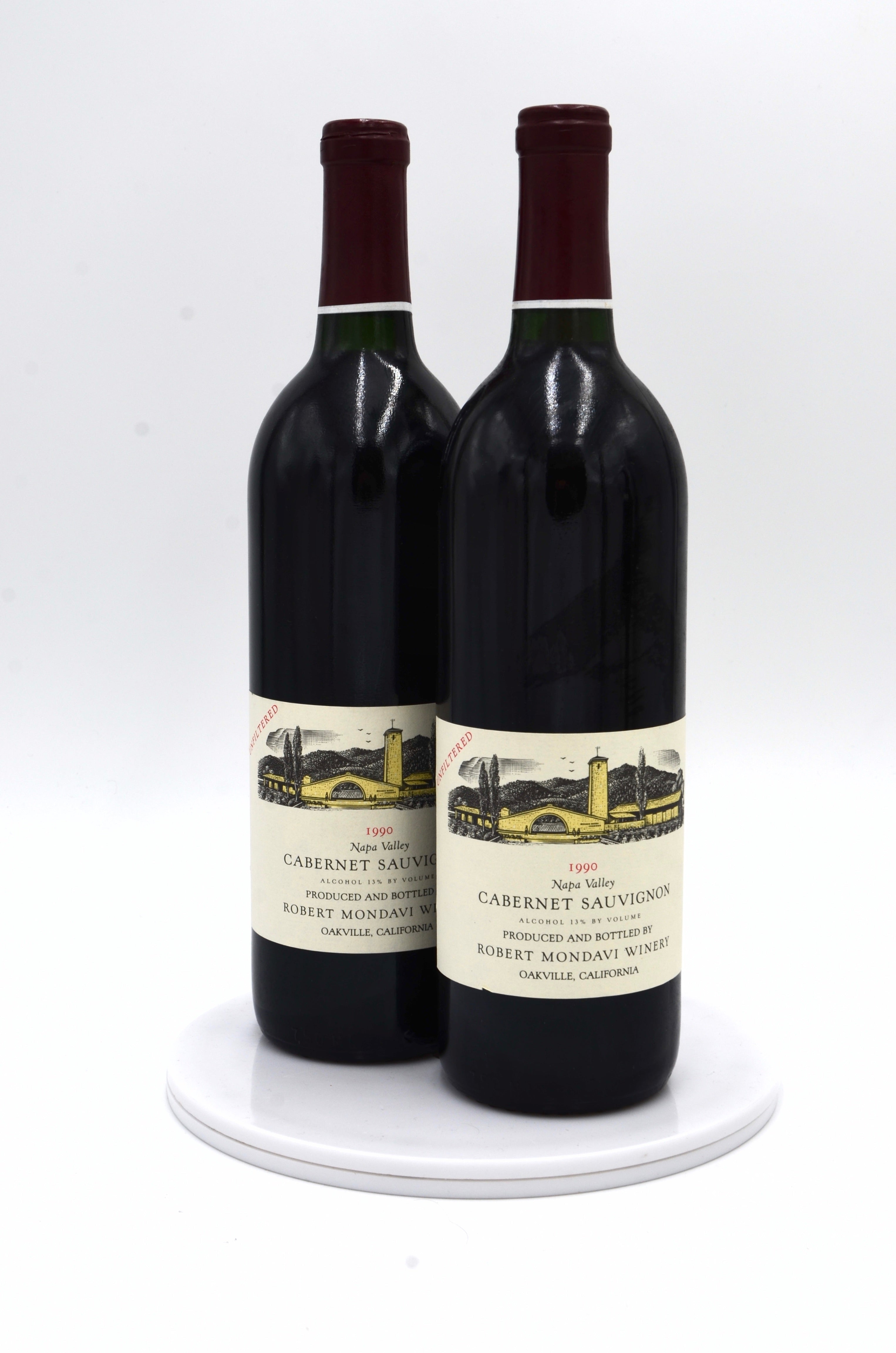 1990 Robert Mondavi Cabernet Sauvignon, Unfiltered, Napa Valley
