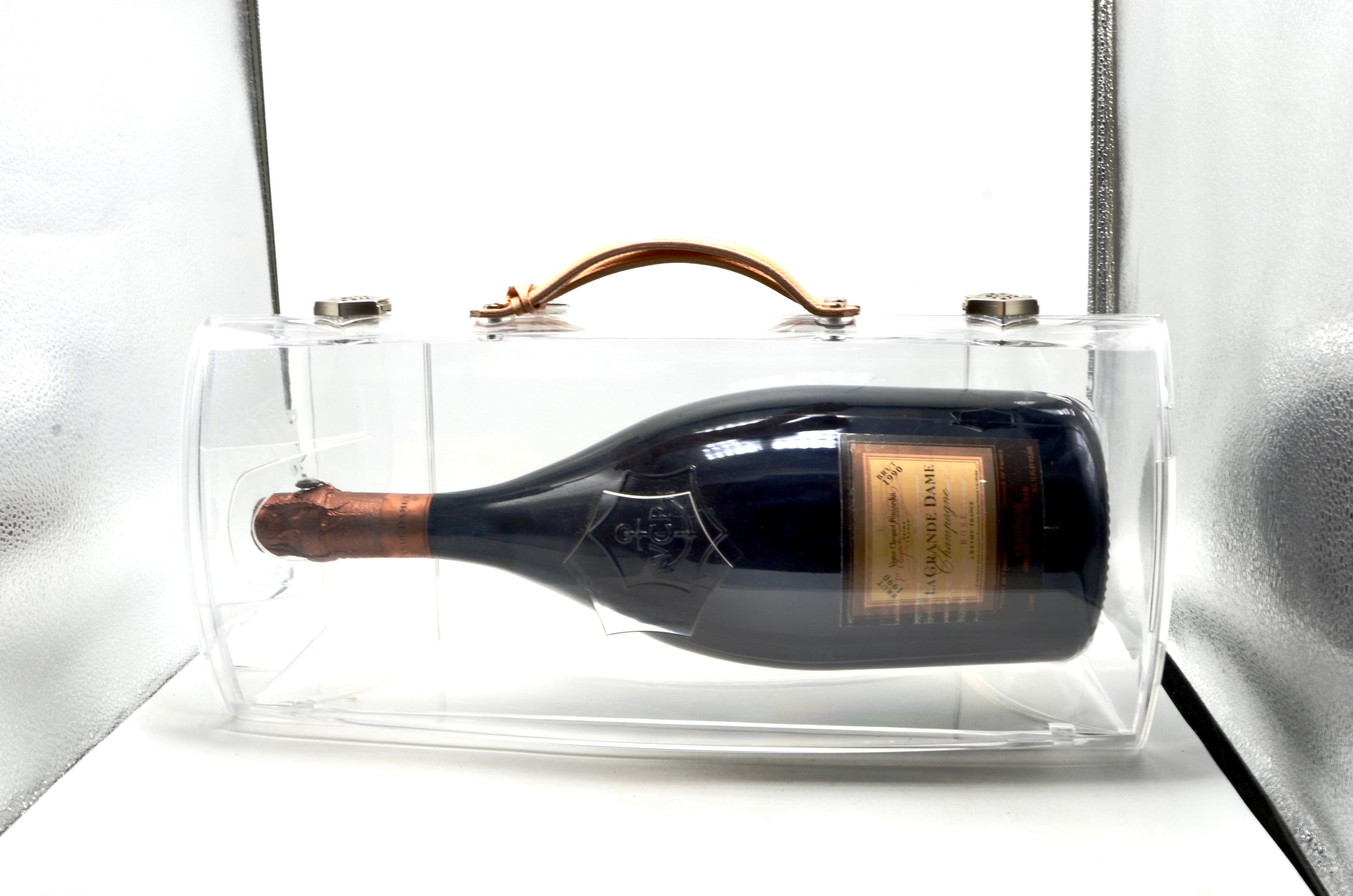 1990 Veuve Clicquot Vintage Brut Rose Champagne, La Grande Dame Rosé (double-magnum) [Hand Bag gift box]