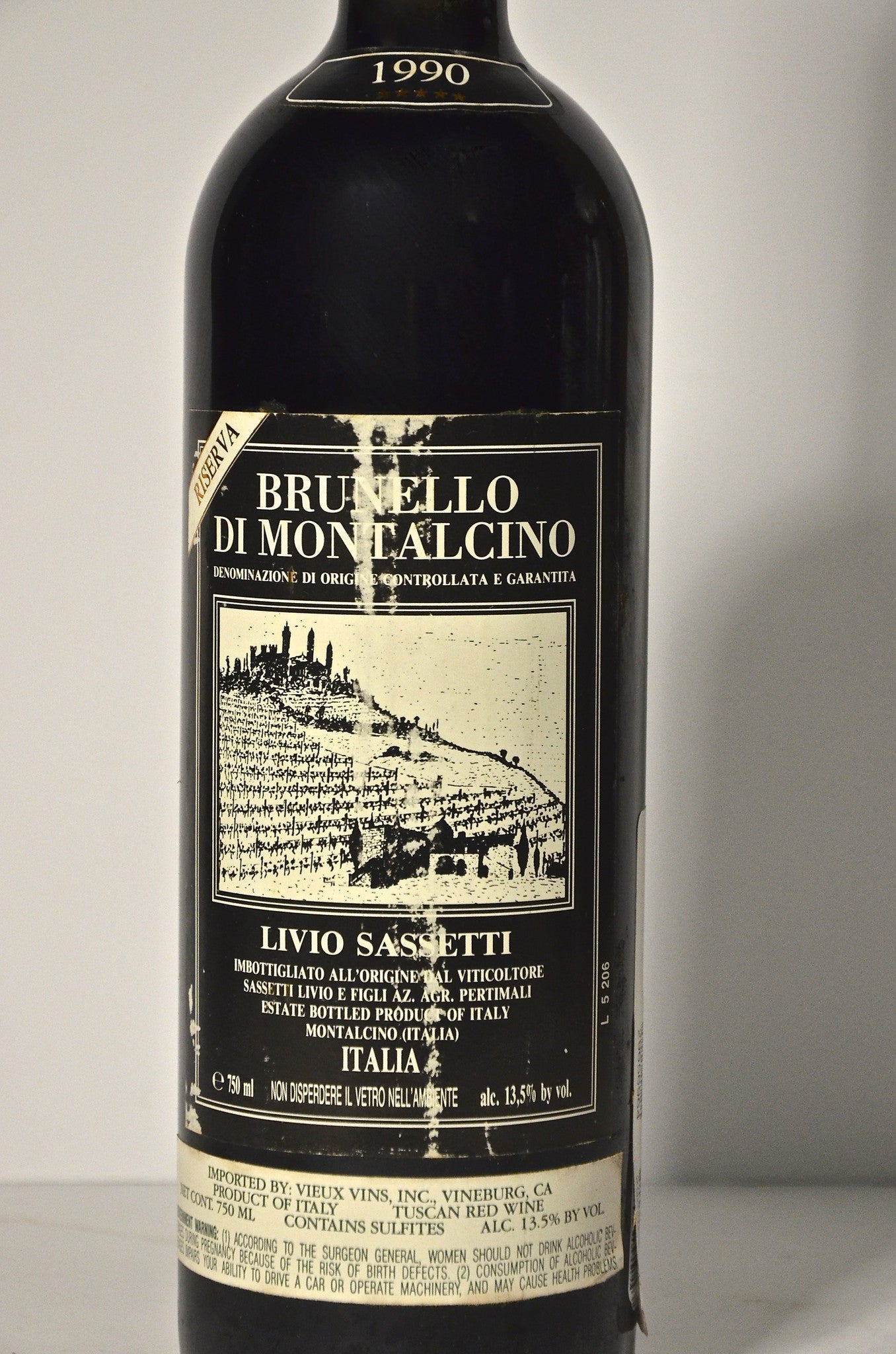 1990 Livio Sassetti Brunello di Montalcino, Pertimali Riserva, Tuscany