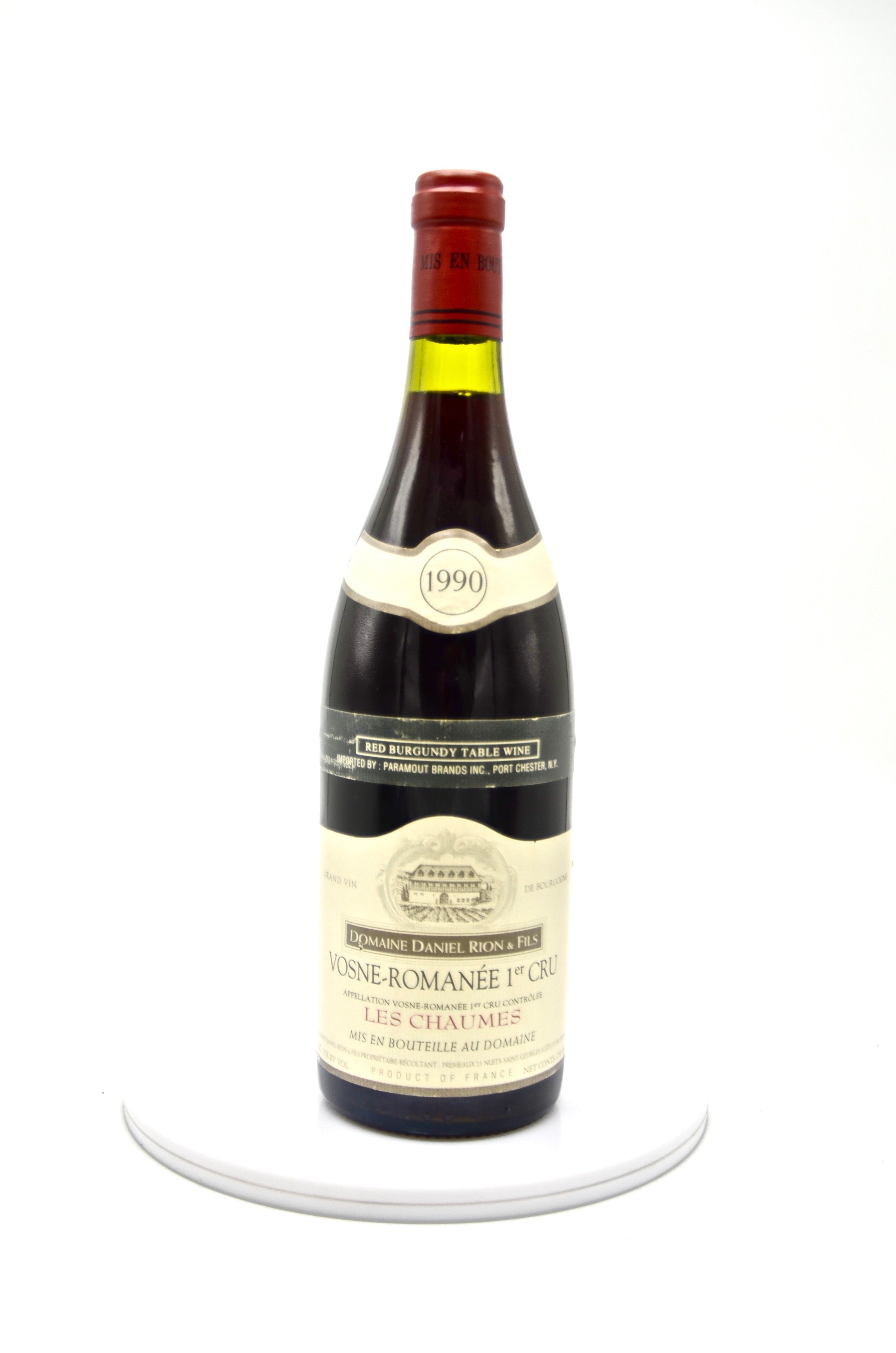 1990 Domaine Daniel Rion & Fils Vosne-Romanée, Les Chaumes, Premier Cru