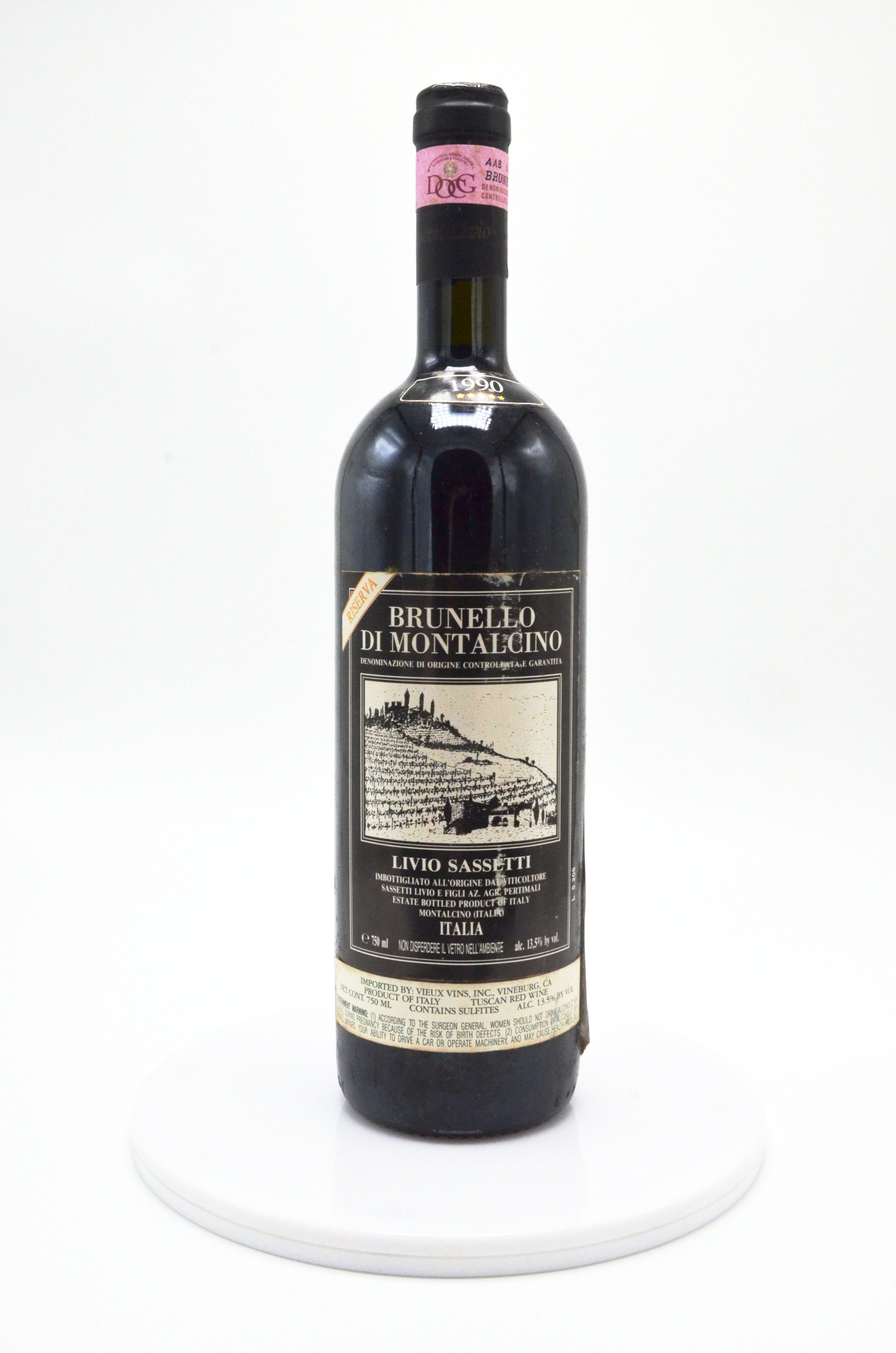 1990 Livio Sassetti Brunello di Montalcino, Pertimali Riserva, Tuscany