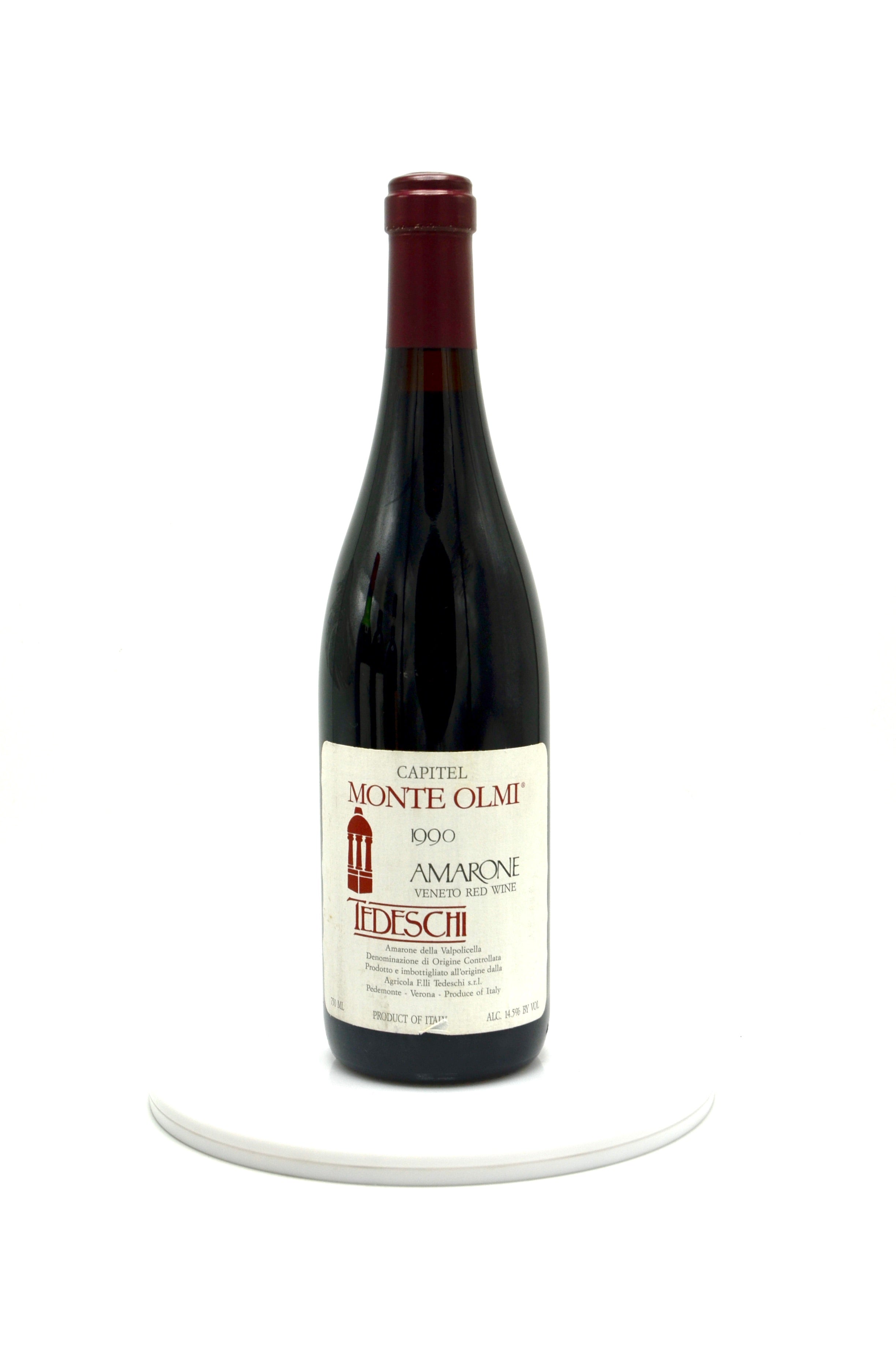 1990 Tedeschi Amarone della Valpolicella Classico, Capitel Monte Olmi