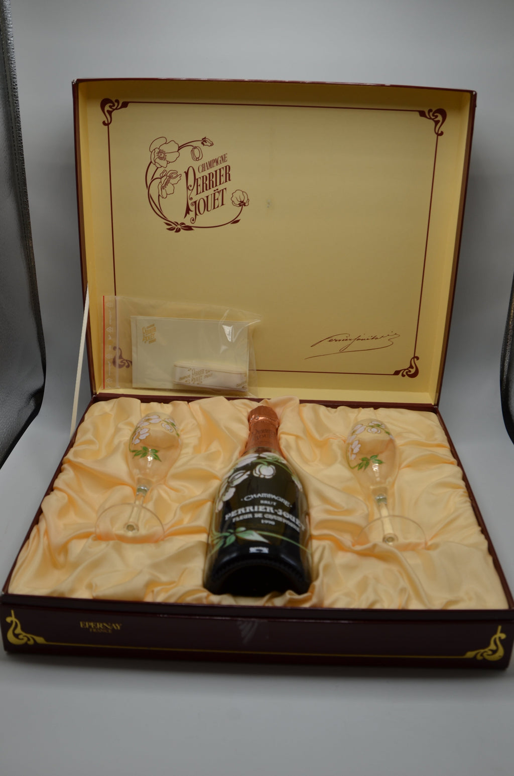 1990 Perrier-Jouët Fleur de Champagne, Cuvee Belle Epoque, Vintage Brut Champagne [2-Glass Set]