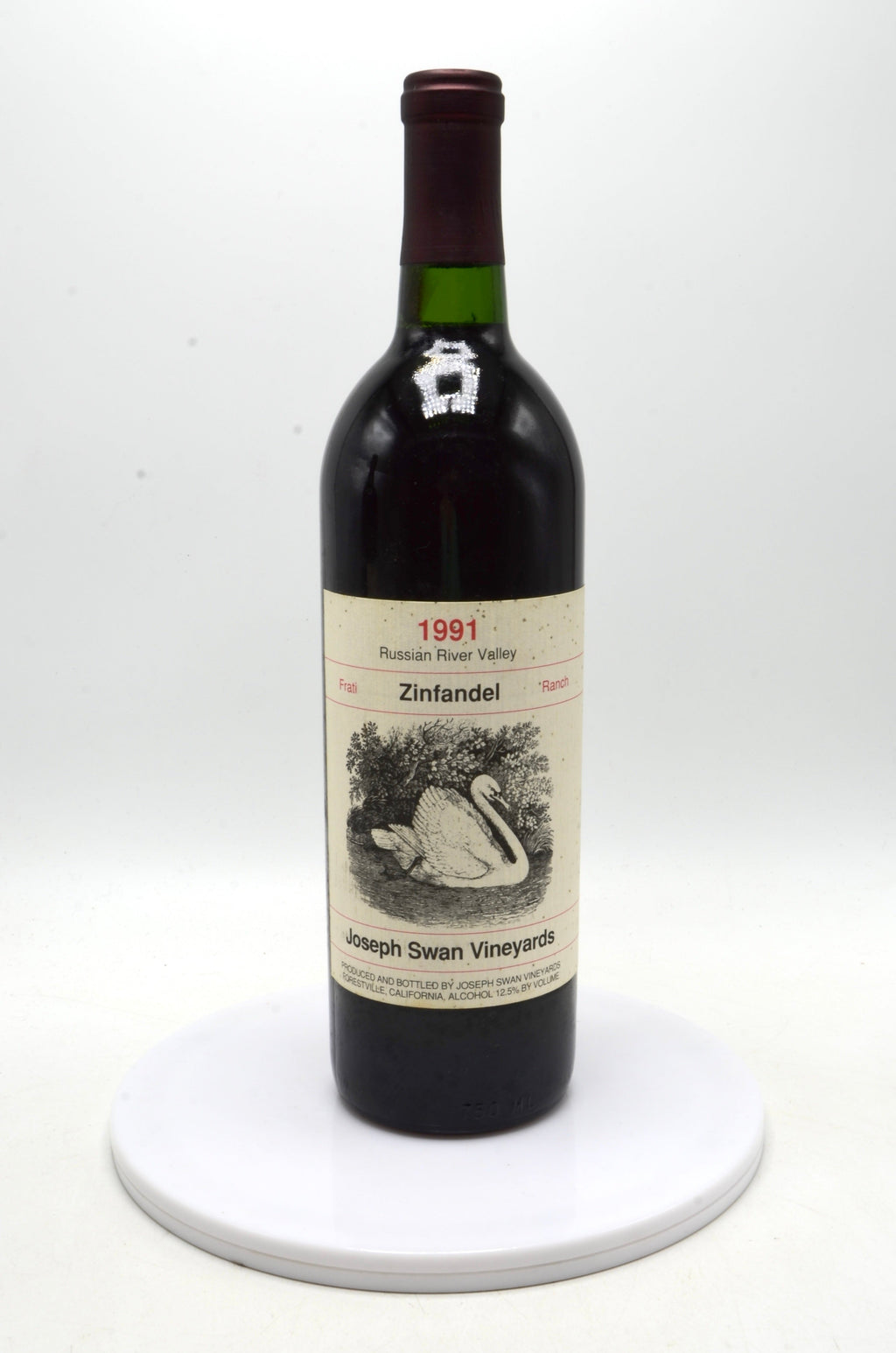 1991 Joseph Swan Vineyards Zinfandel, Frati Ranch, Russian River Valley, Sonoma County